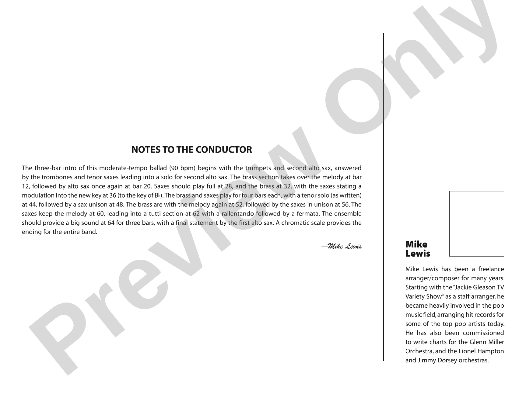 Embraceable You: Jazz Ensemble Conductor Score & Parts