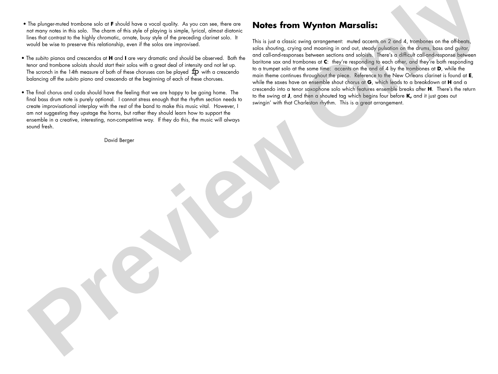 Main Stem: Jazz Ensemble Conductor Score & Parts