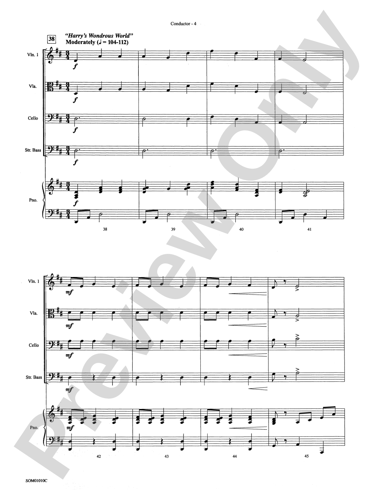 Harry Potter, Themes from: String Orchestra Conductor Score & Parts