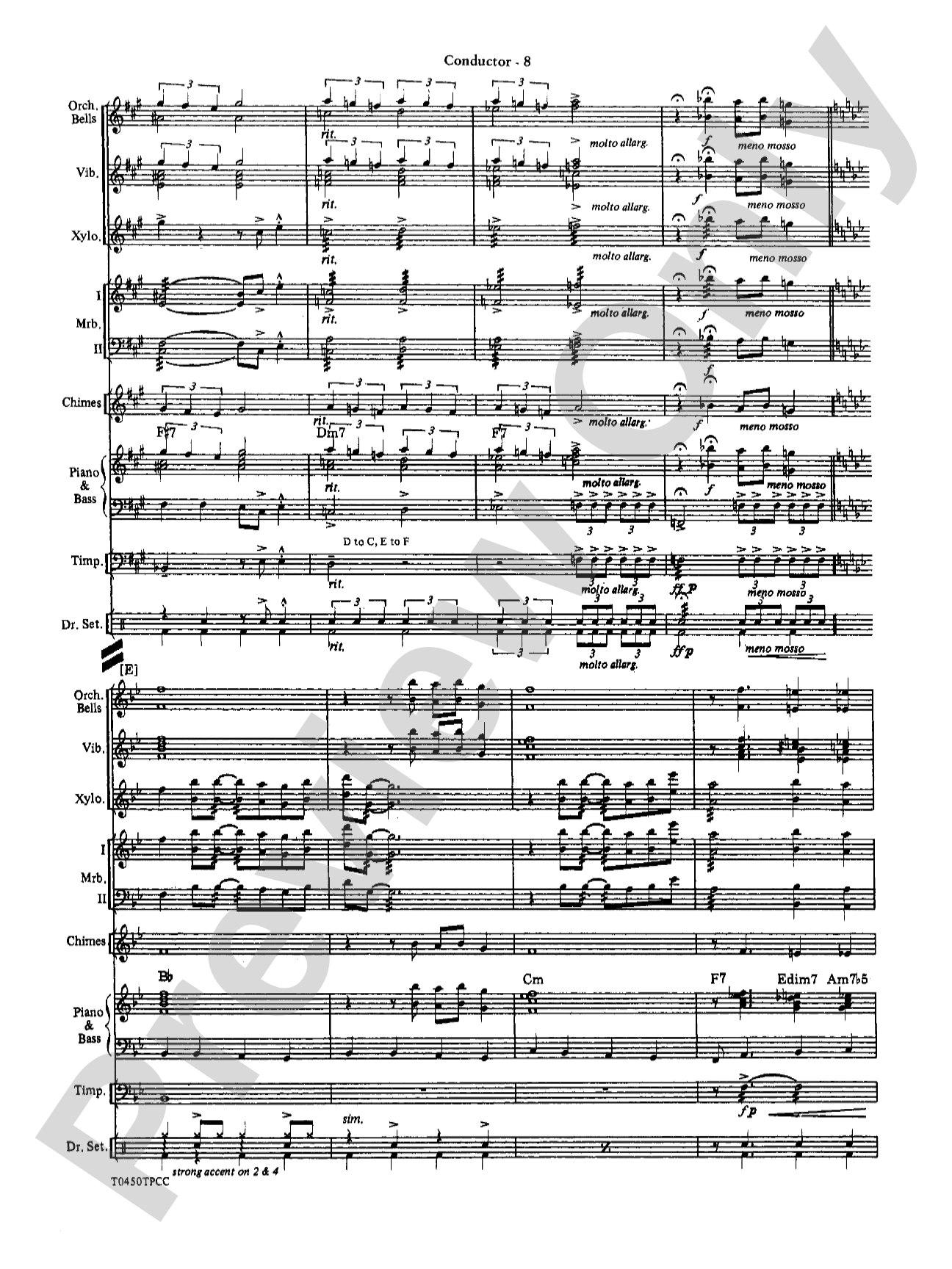 New York, New York, Theme from: Percussion Ensemble