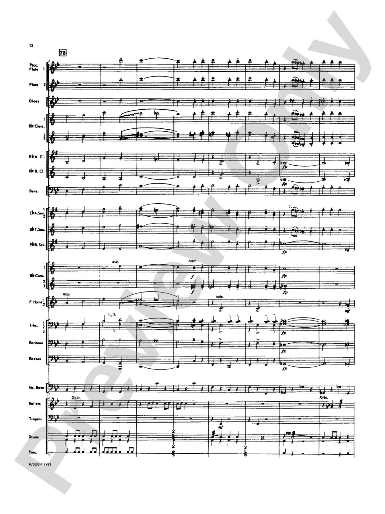 Looney Tunes Overture: Concert Band Conductor Score & Parts