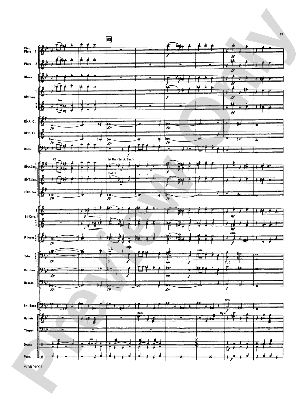 Looney Tunes Overture: Concert Band Conductor Score & Parts