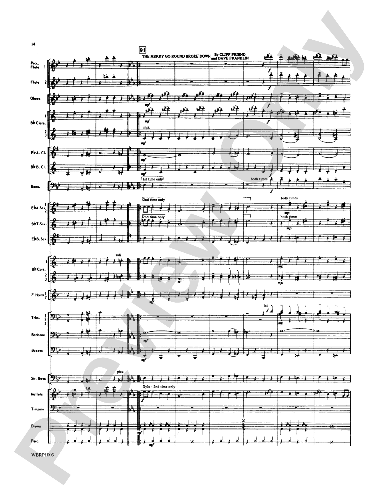 Looney Tunes Overture: Concert Band Conductor Score & Parts