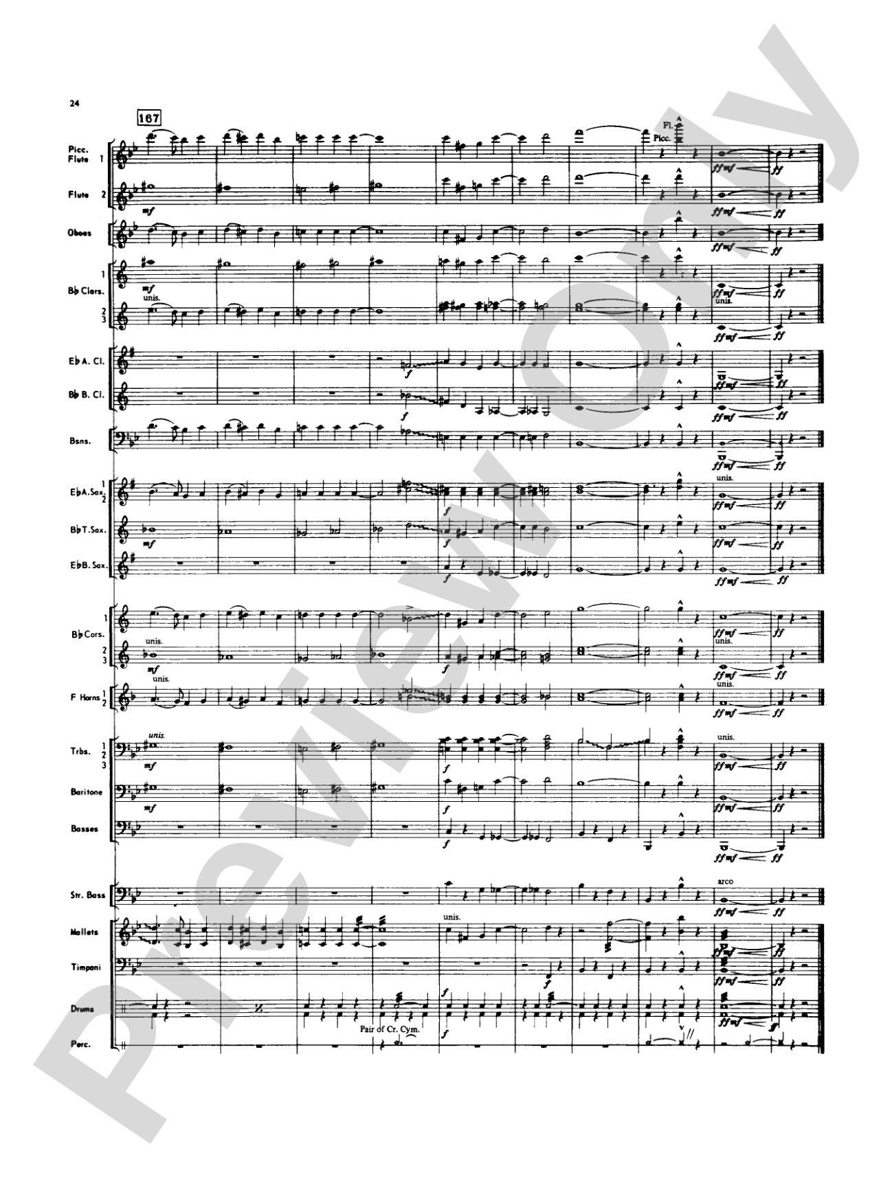 Looney Tunes Overture: Concert Band Conductor Score & Parts