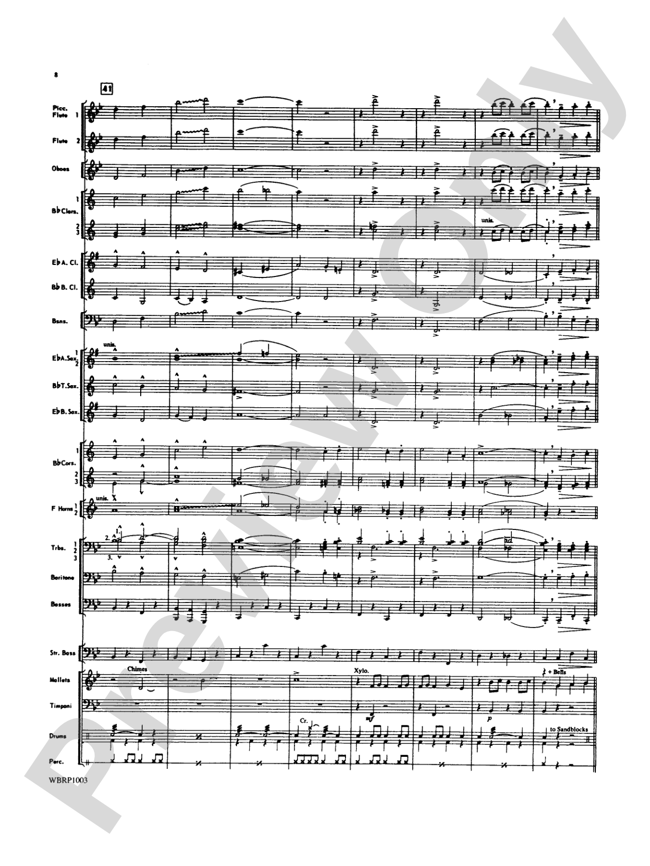 Looney Tunes Overture: Concert Band Conductor Score & Parts
