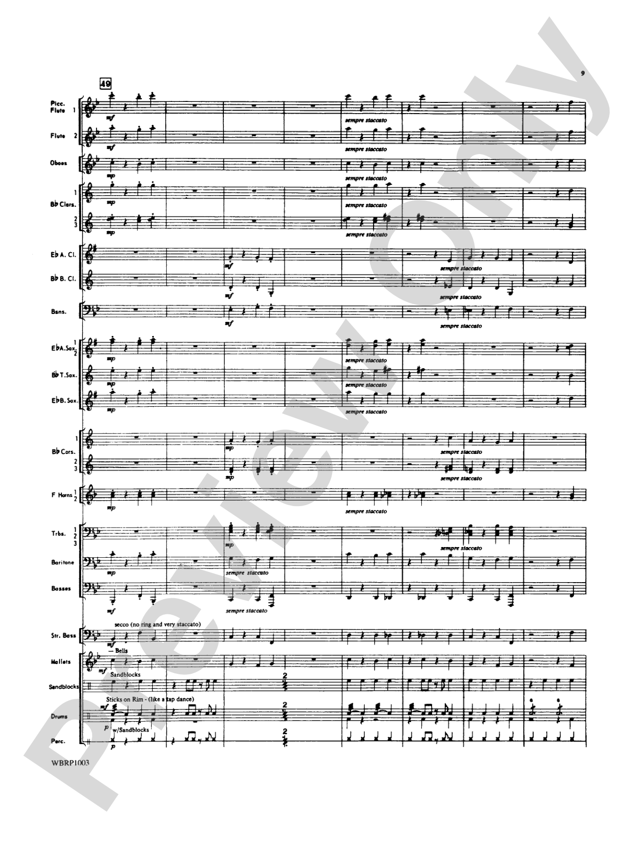 Looney Tunes Overture: Concert Band Conductor Score & Parts
