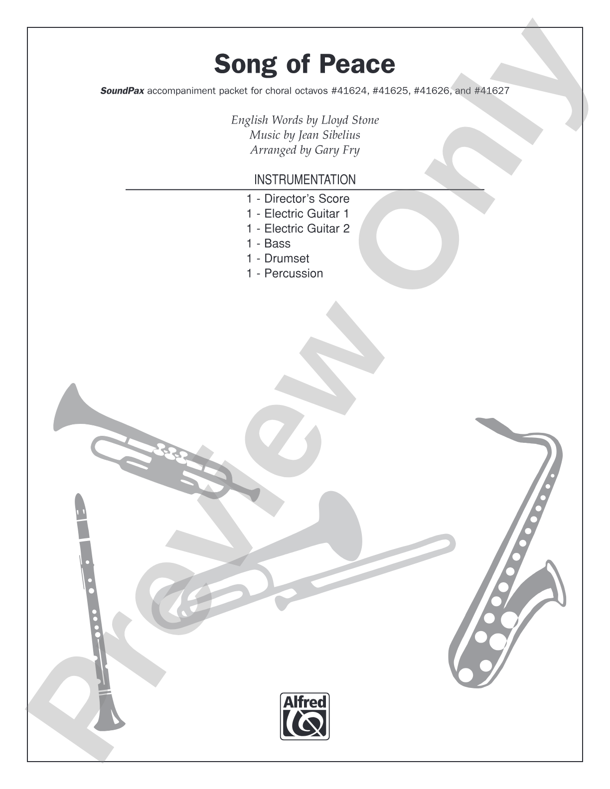 Song of Peace: Score: Choral SoundPax