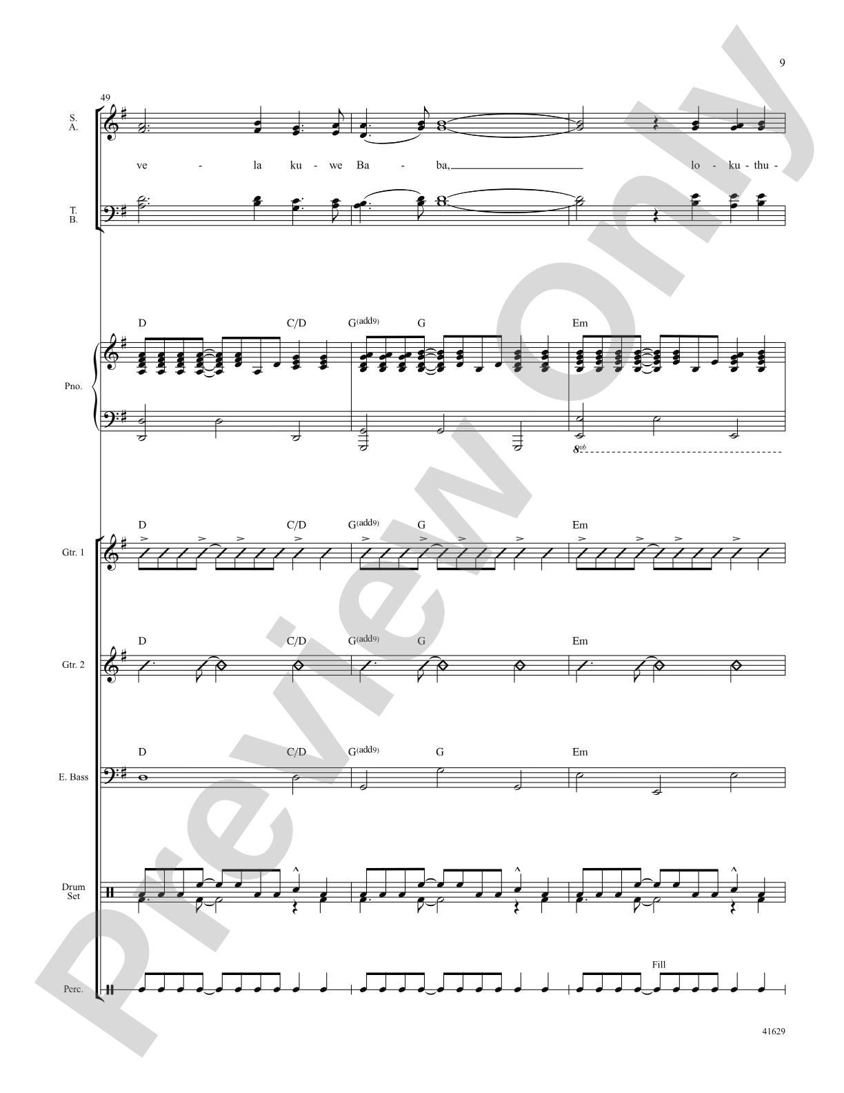 Song of Peace: Score: Choral SoundPax