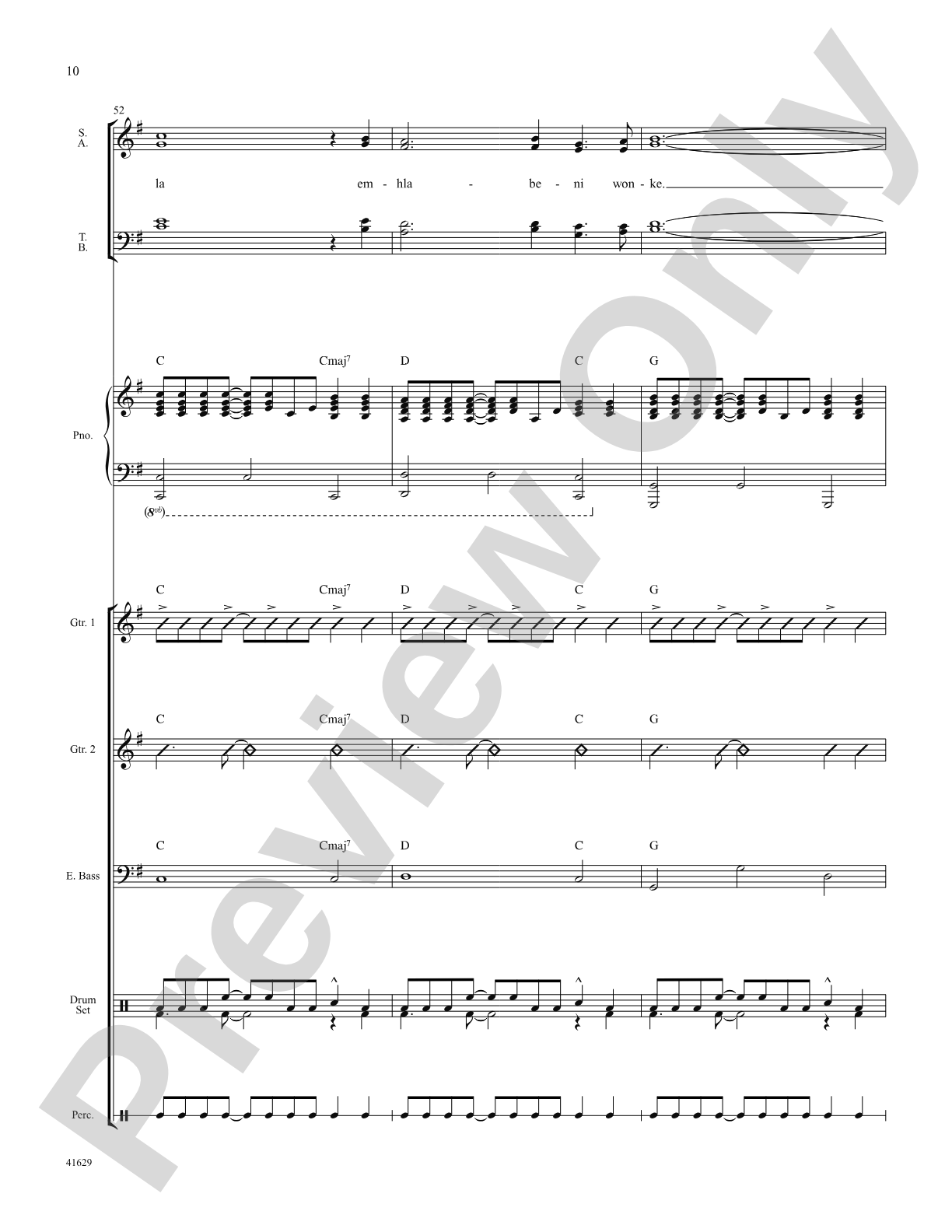 Song of Peace: Score: Choral SoundPax