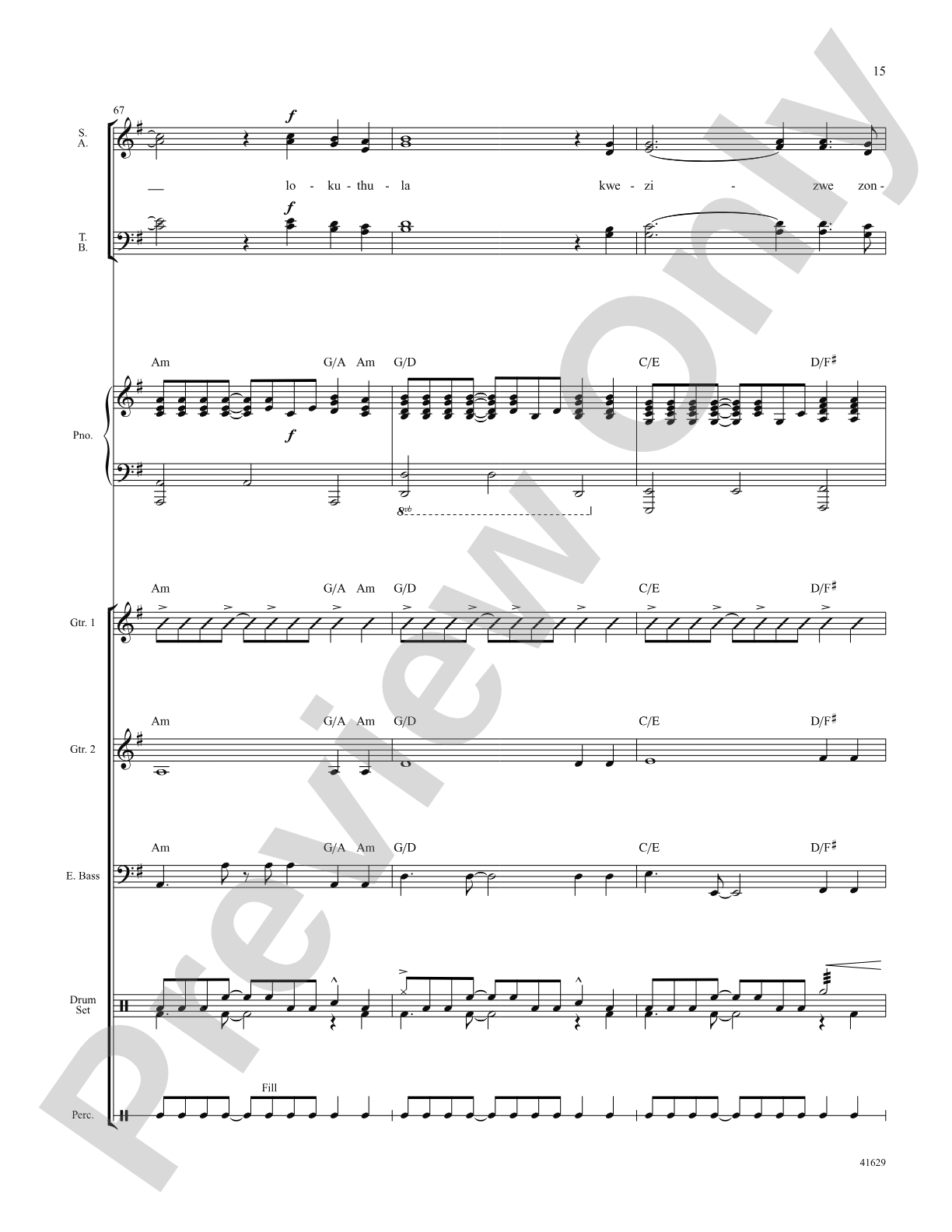 Song of Peace: Score: Choral SoundPax