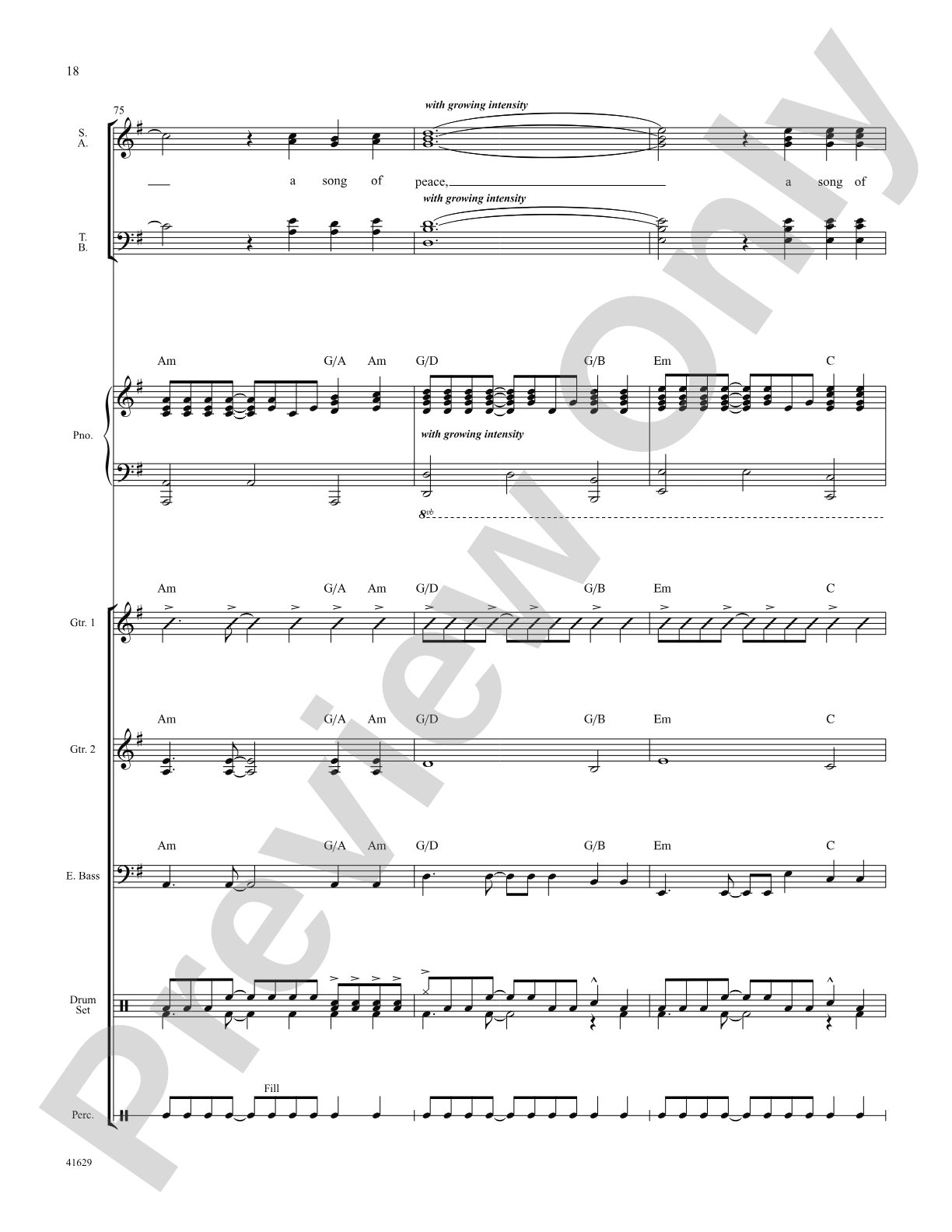 Song of Peace: Score: Choral SoundPax