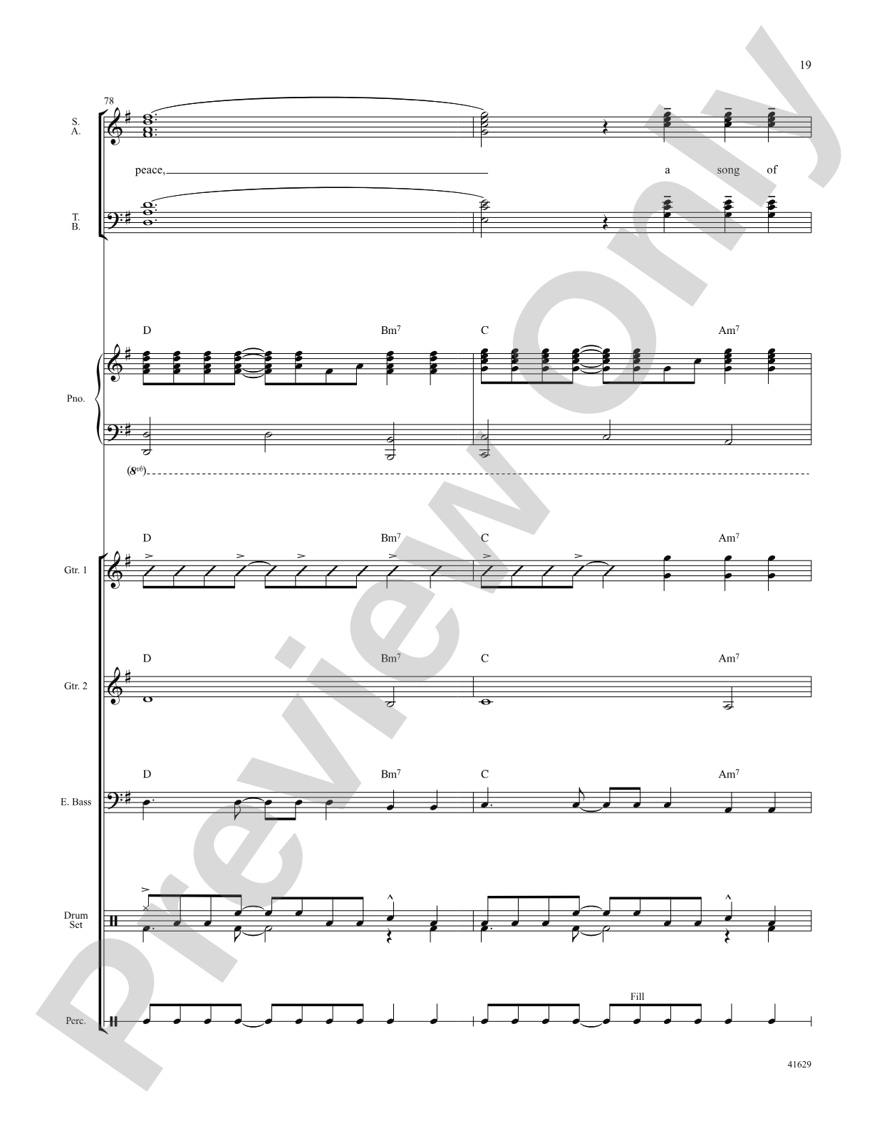 Song of Peace: Score: Choral SoundPax