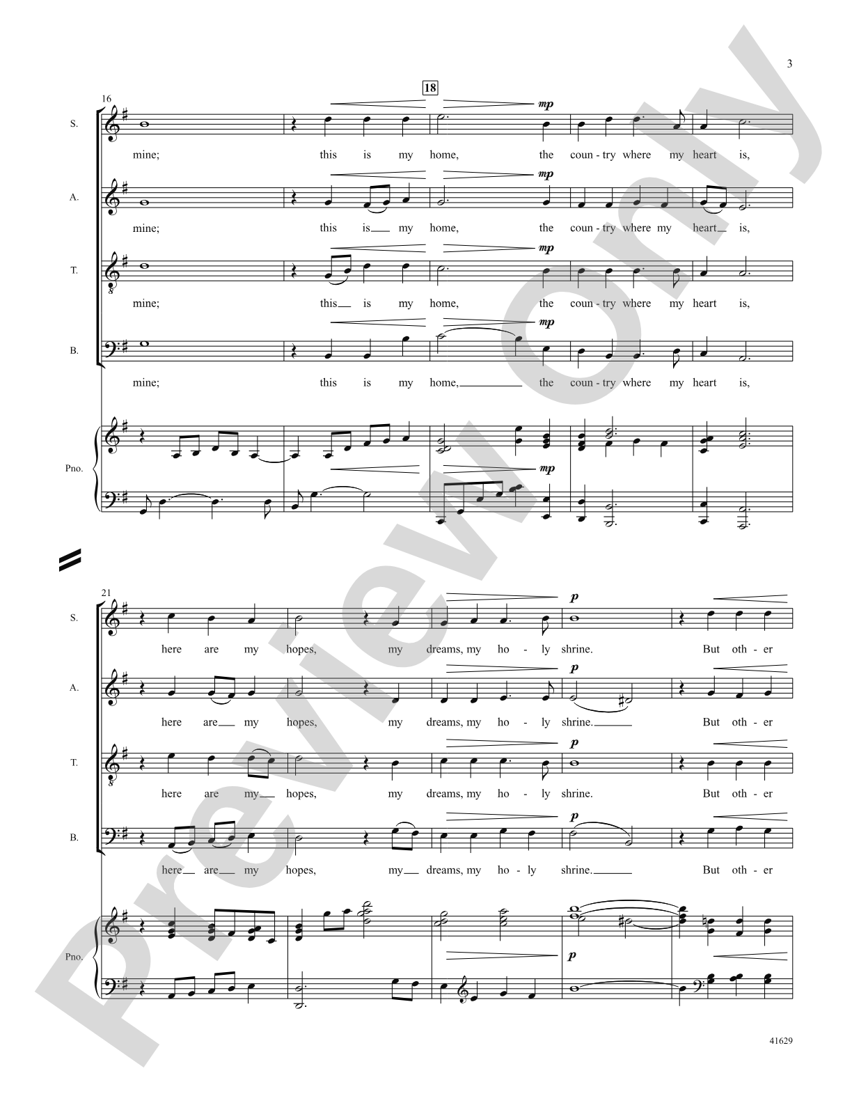 Song of Peace: Score: Choral SoundPax