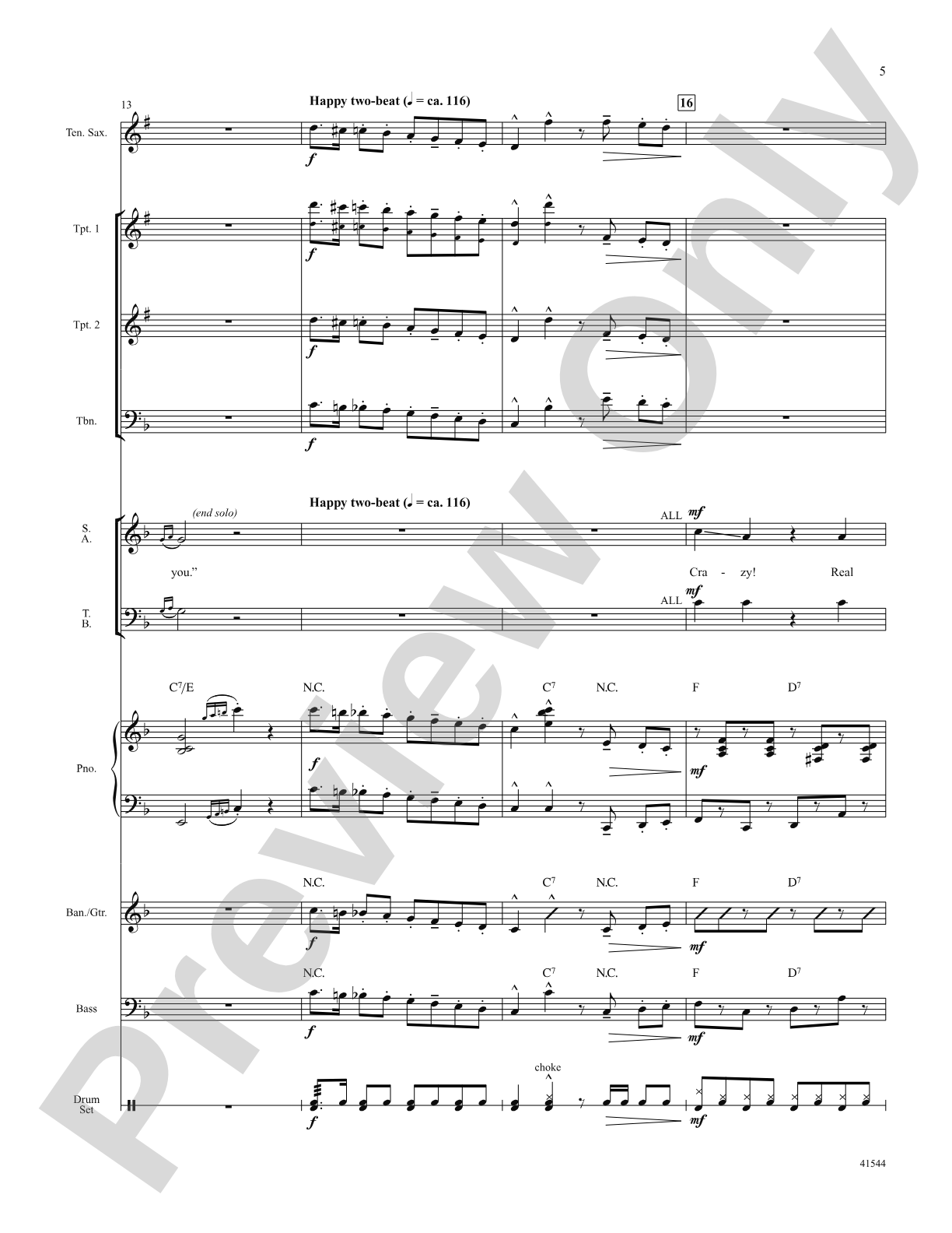 Santa's Crazy Reindeer: Score: Choral SoundPax