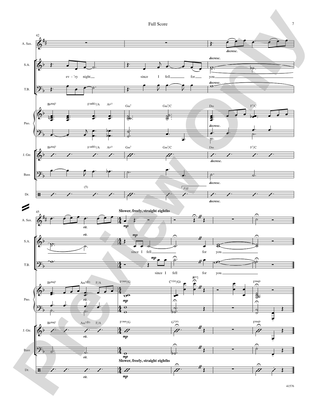 Since I Fell For You: Score: Choral SoundPax