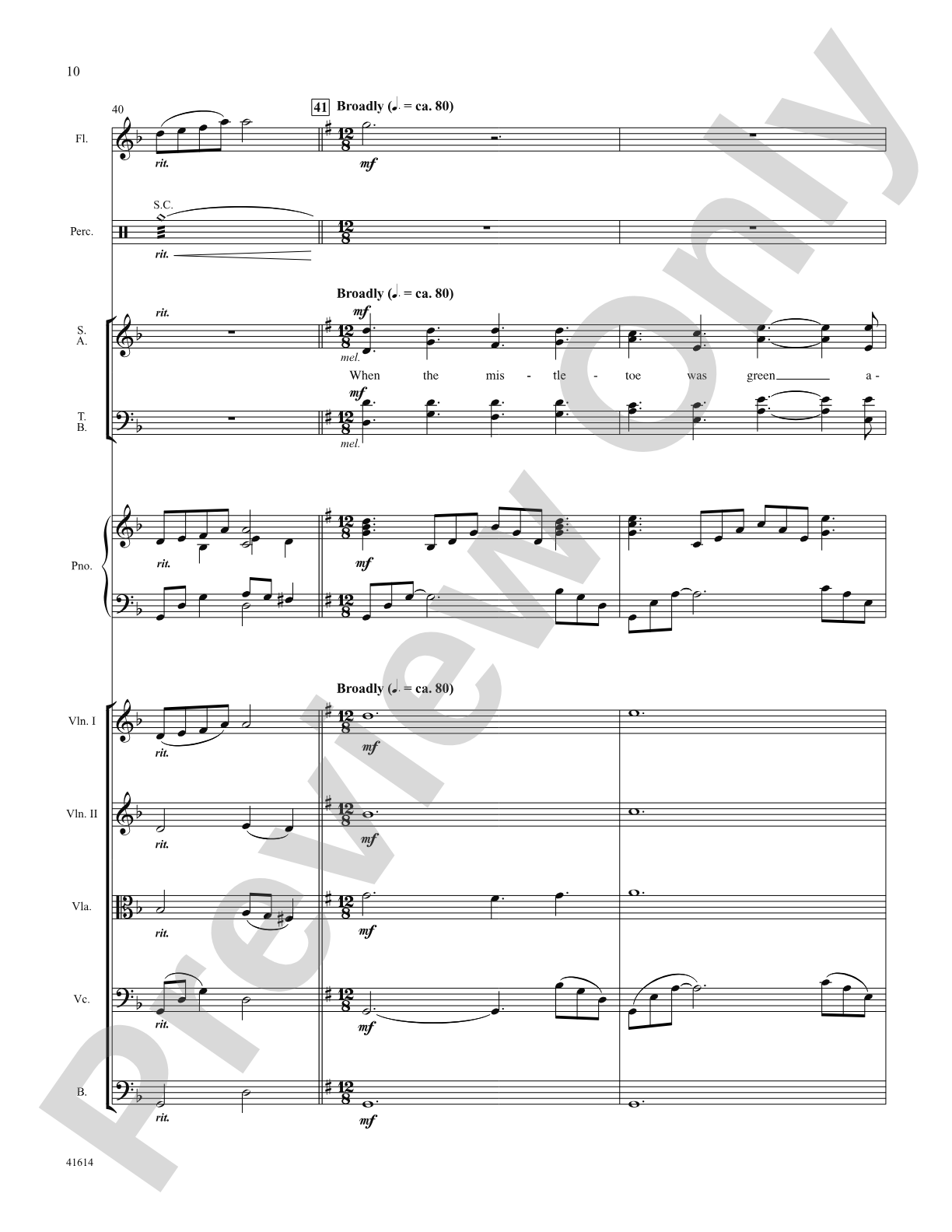 Aura Lee: Score: Choral SoundPax