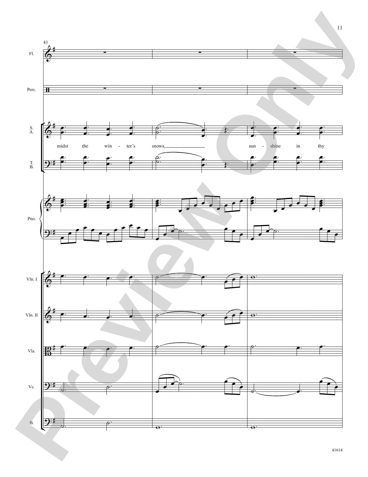 Aura Lee: Score: Choral SoundPax