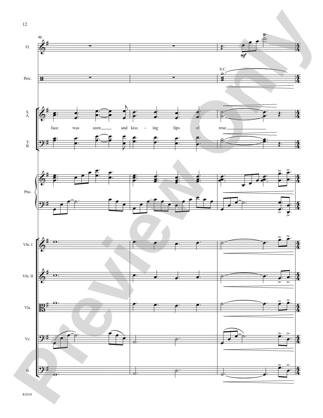 Aura Lee: Score: Choral SoundPax