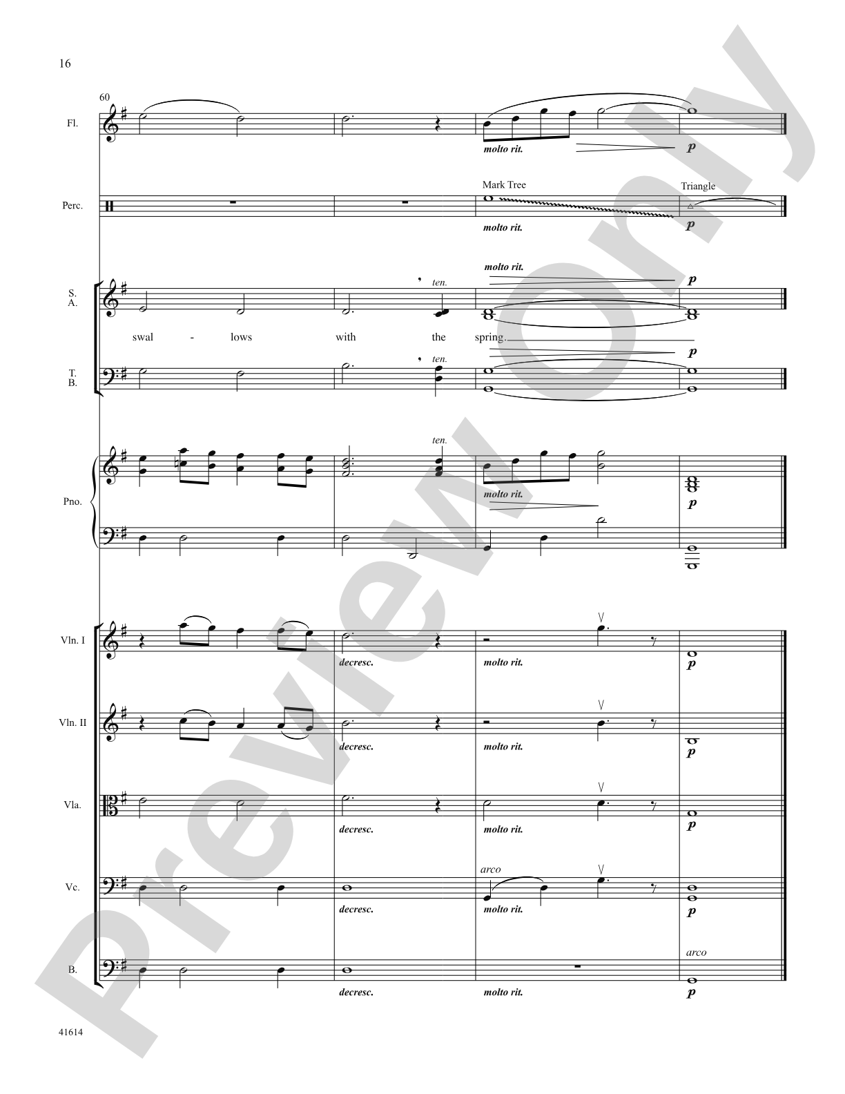 Aura Lee: Score: Choral SoundPax