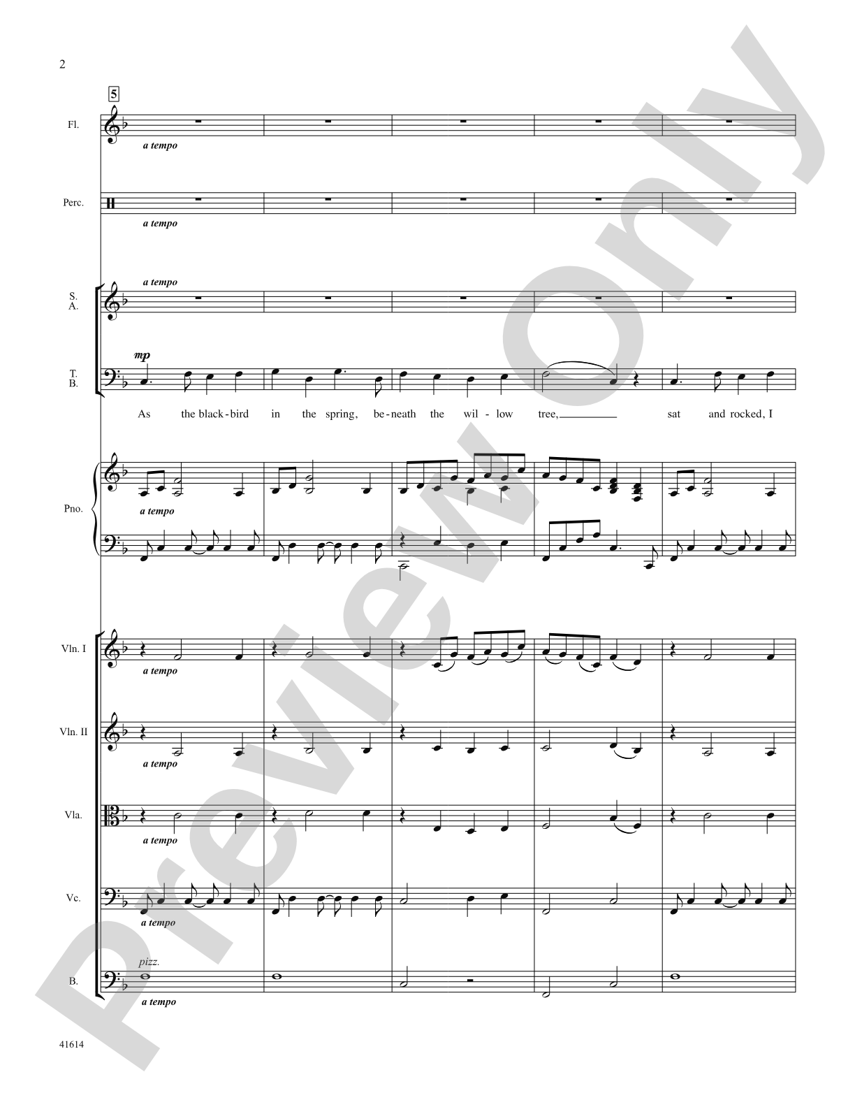 Aura Lee: Score: Choral SoundPax