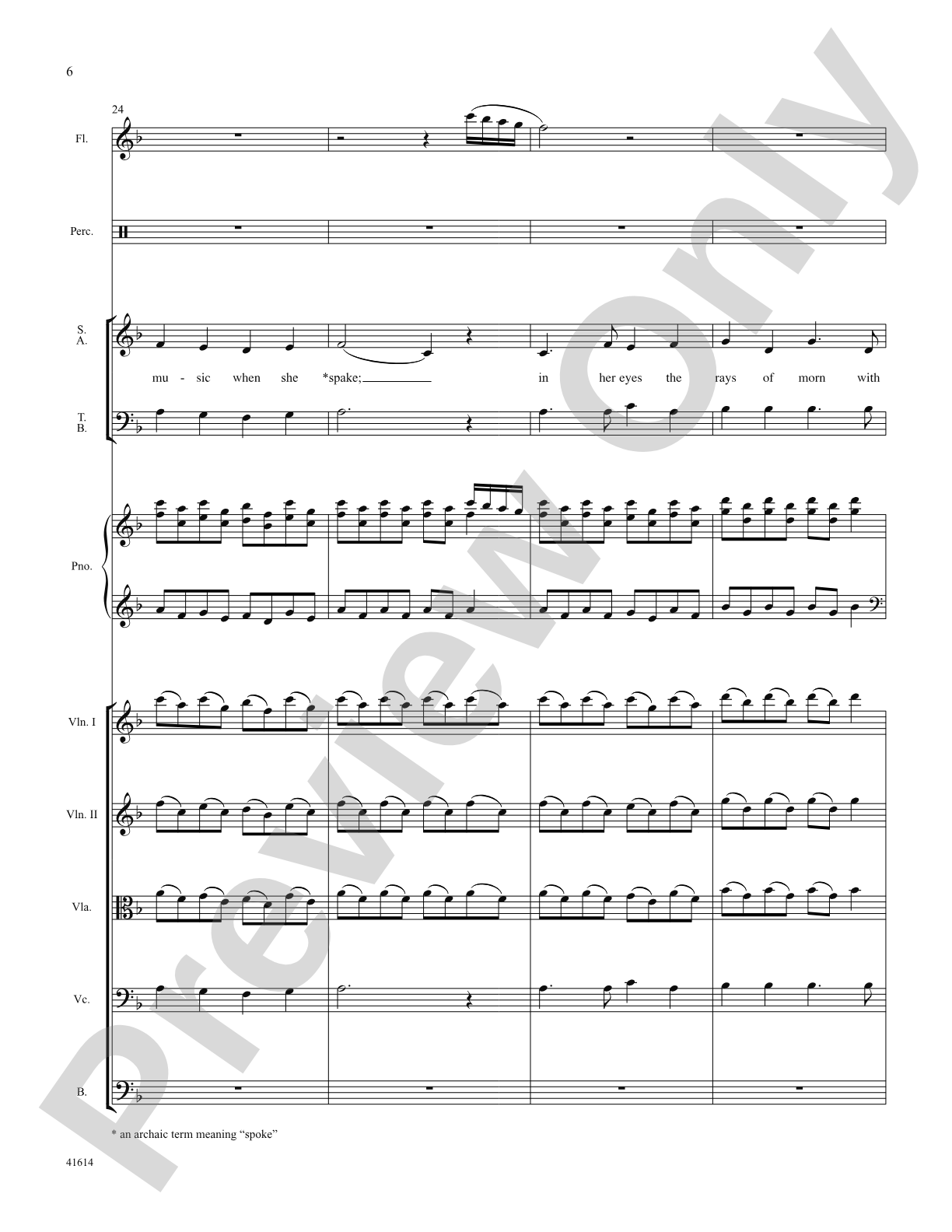 Aura Lee: Score: Choral SoundPax