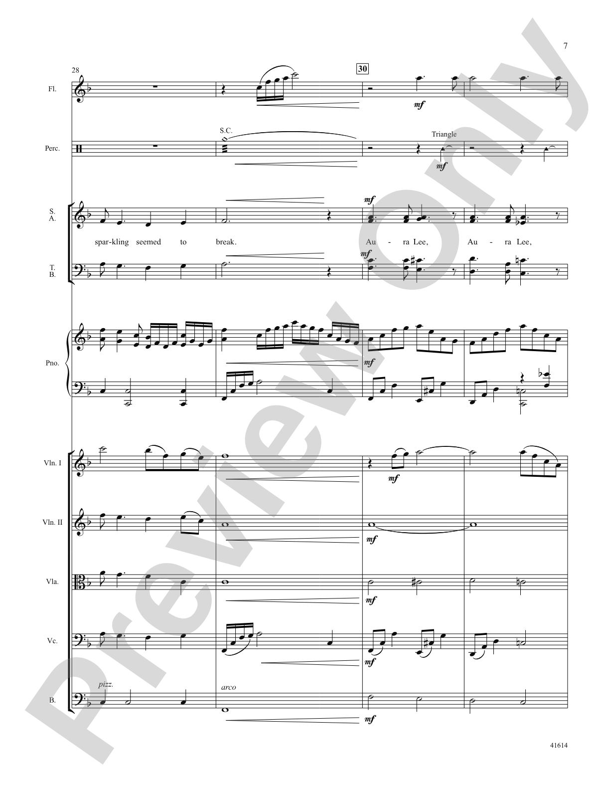 Aura Lee: Score: Choral SoundPax