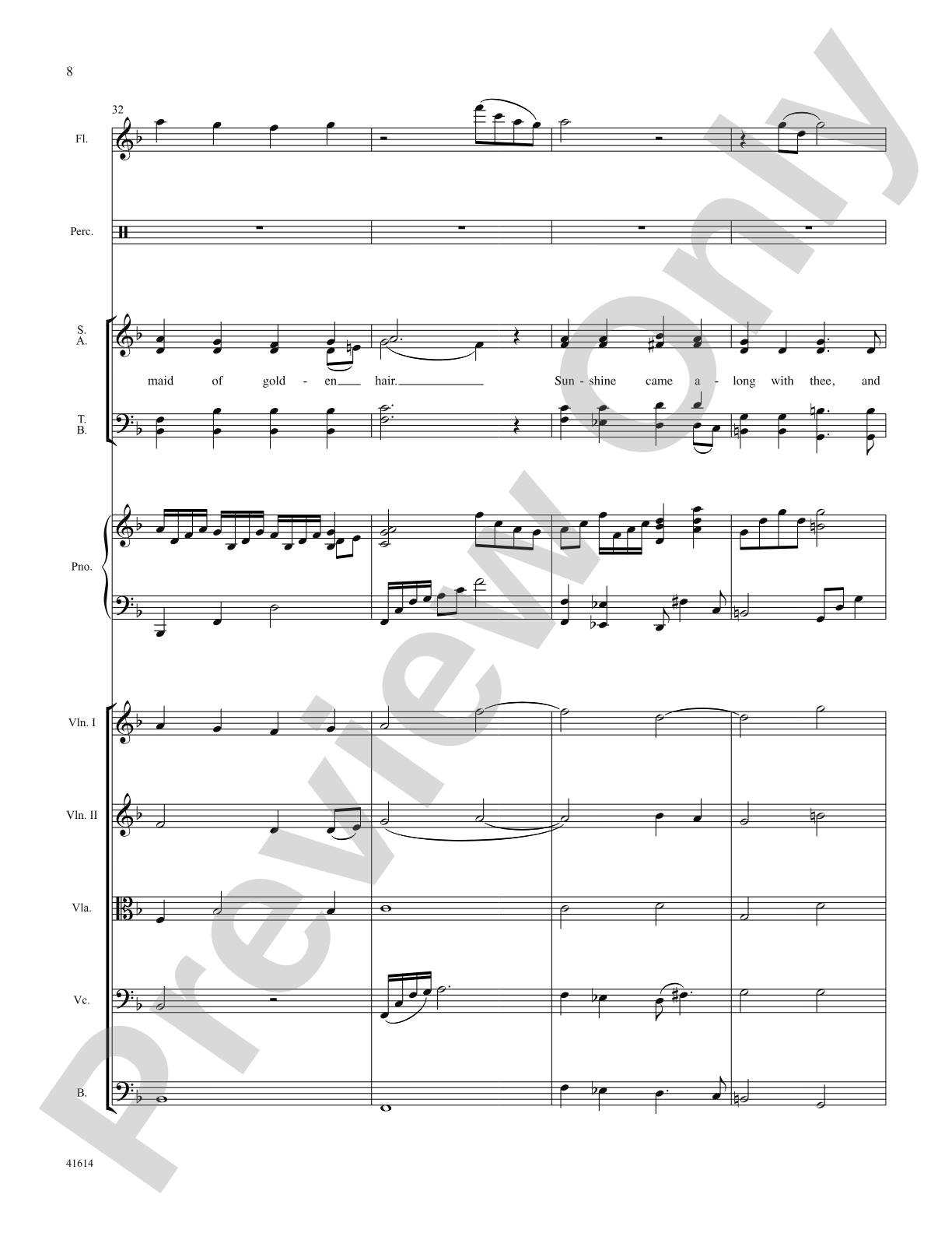 Aura Lee: Score: Choral SoundPax