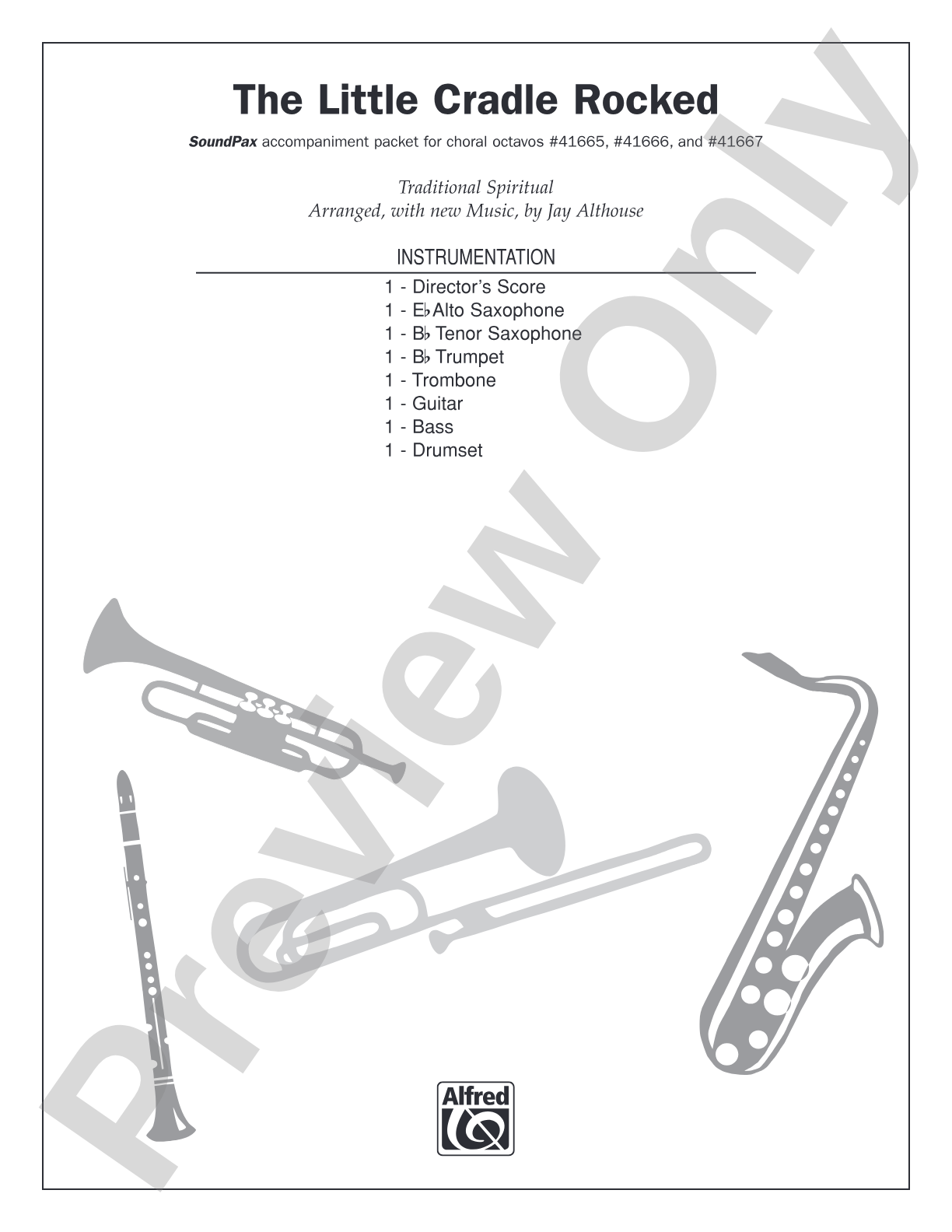 The Little Cradle Rocked: Score: Choral SoundPax