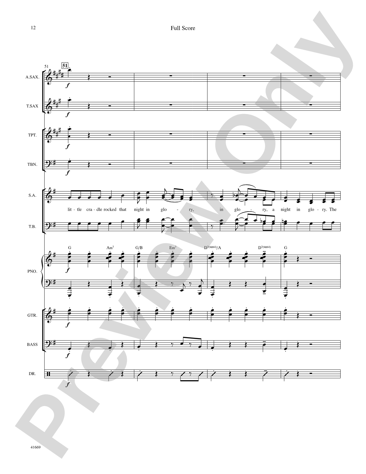 The Little Cradle Rocked: Score: Choral SoundPax