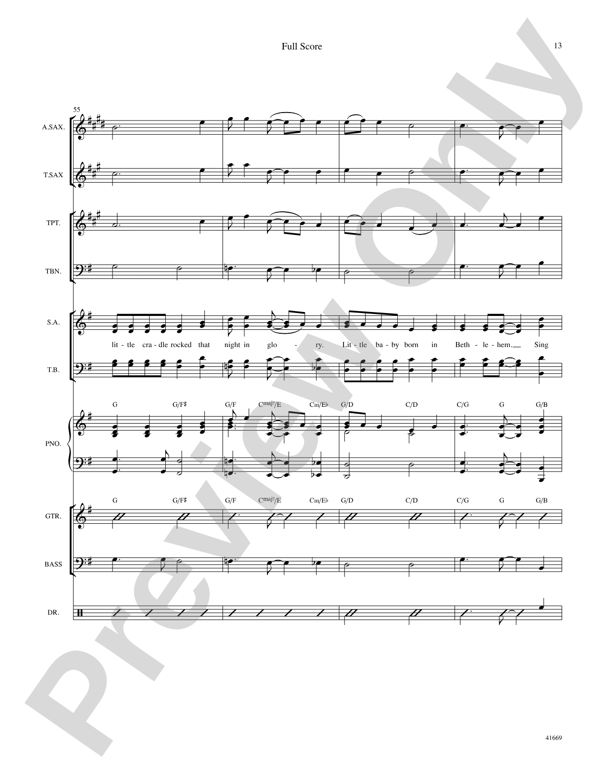 The Little Cradle Rocked: Score: Choral SoundPax