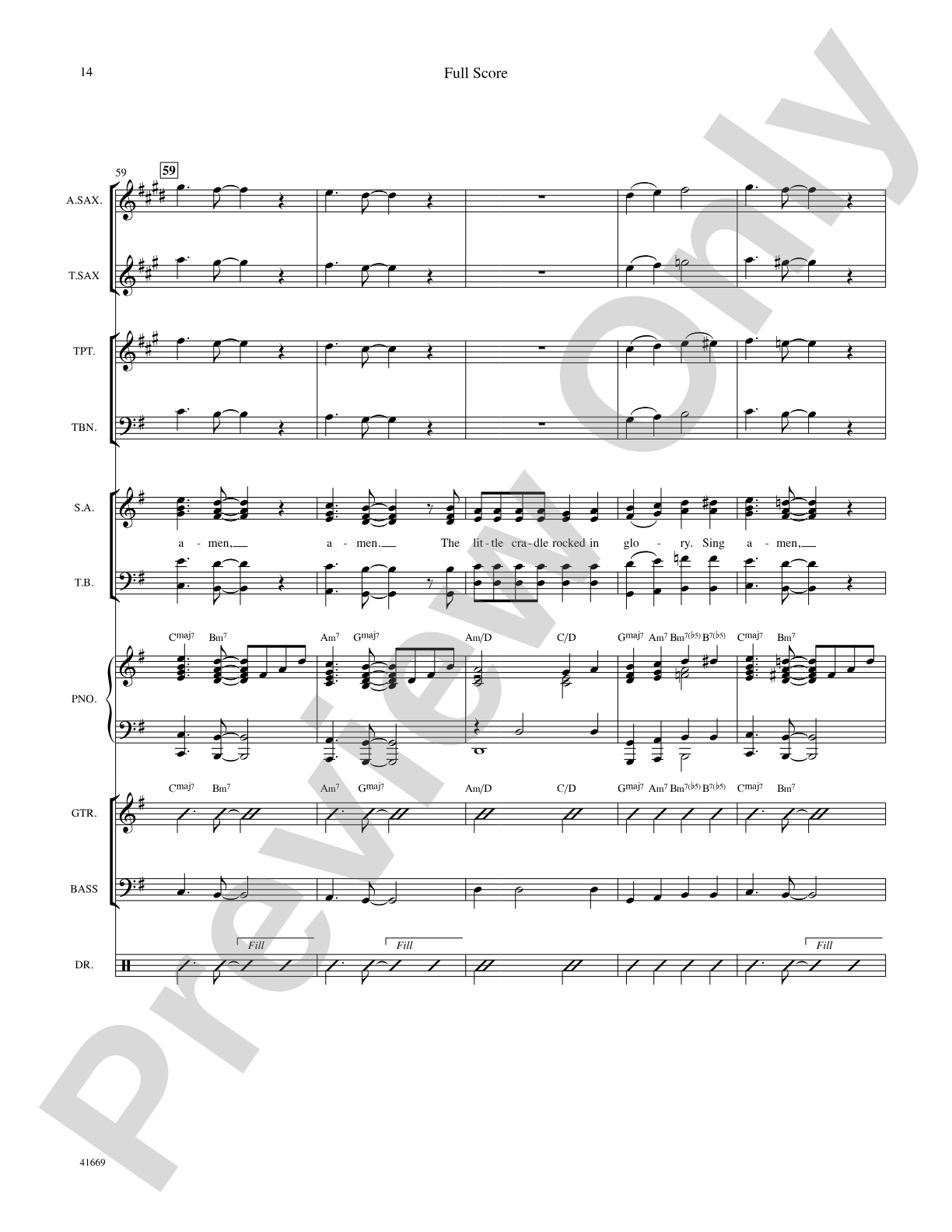 The Little Cradle Rocked: Score: Choral SoundPax