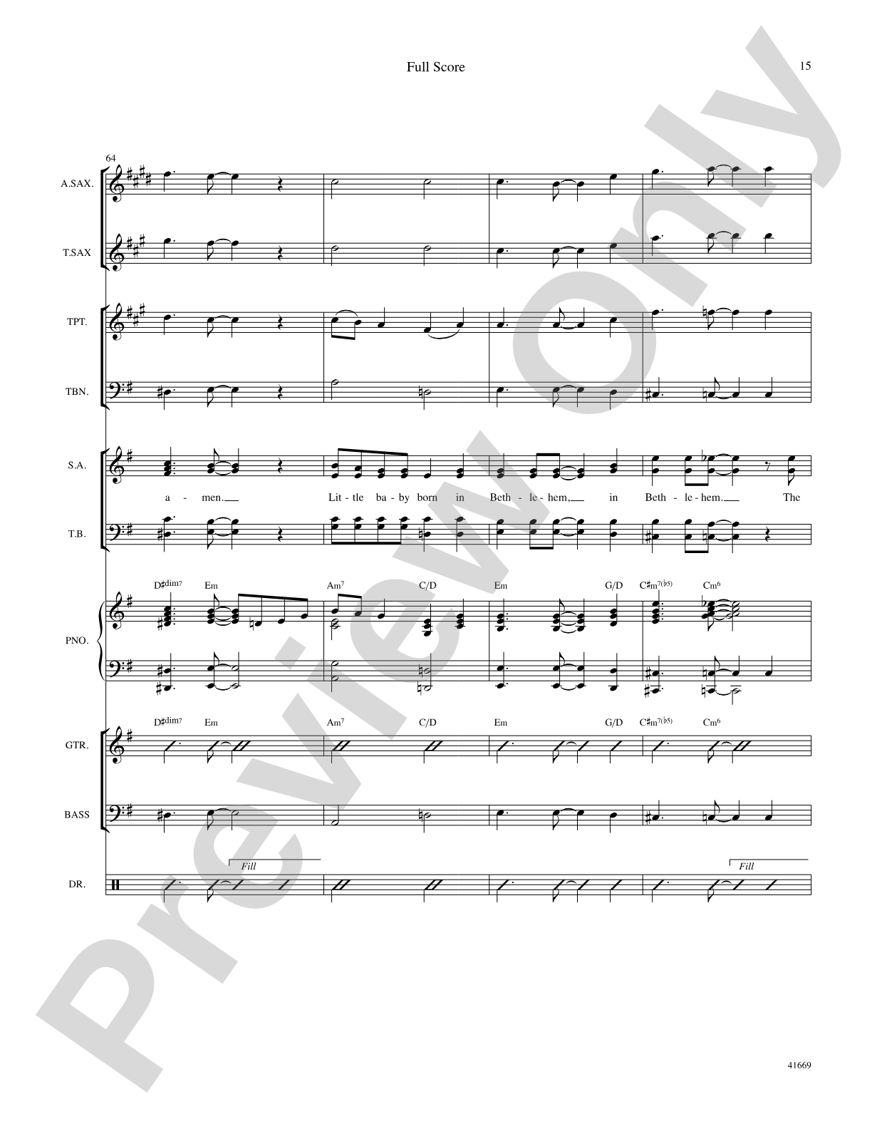 The Little Cradle Rocked: Score: Choral SoundPax