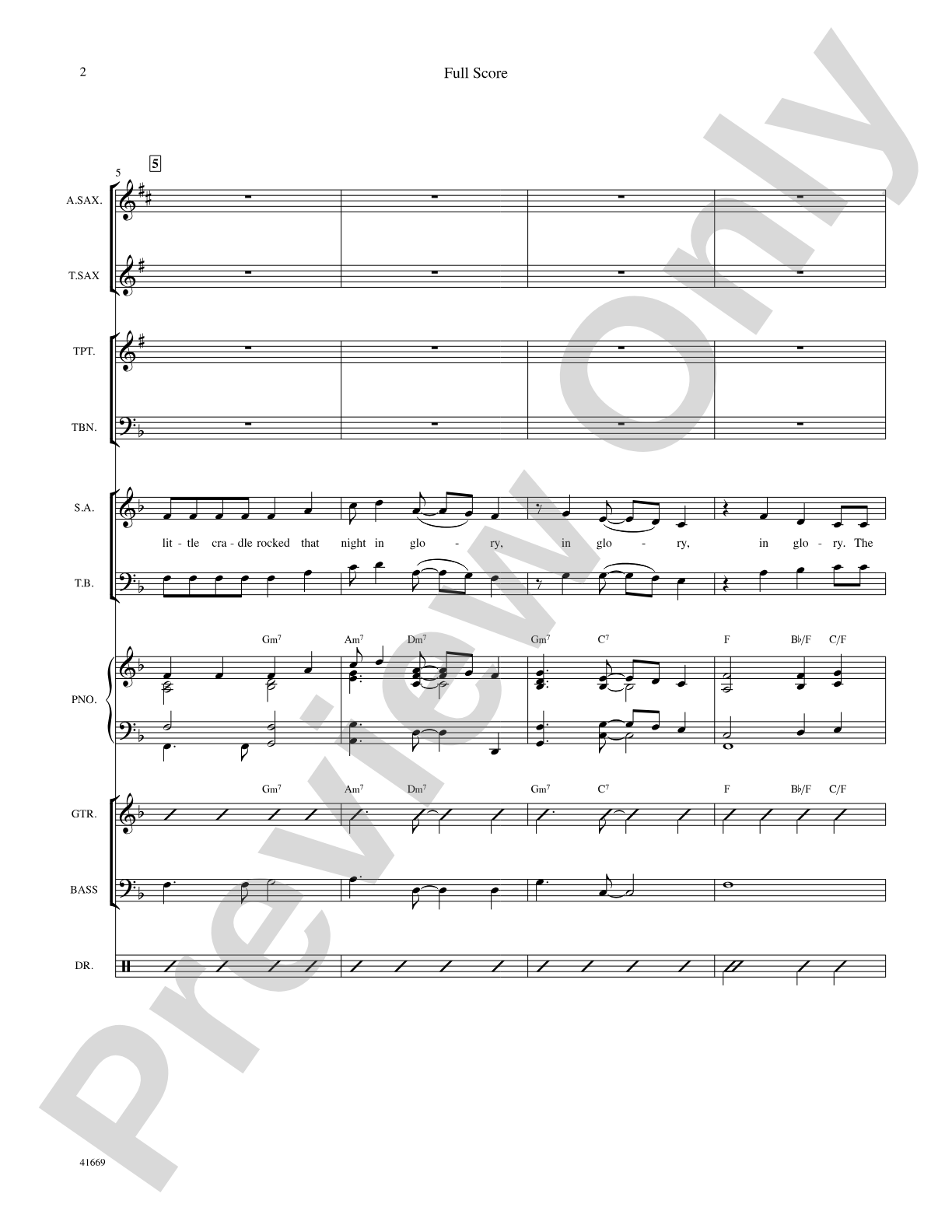 The Little Cradle Rocked: Score: Choral SoundPax