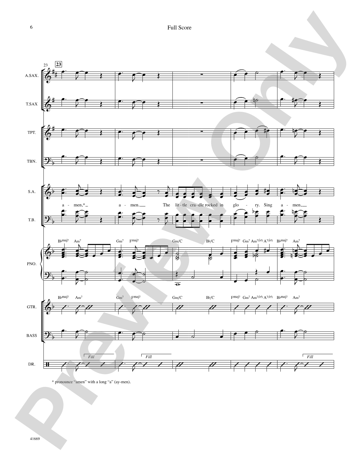 The Little Cradle Rocked: Score: Choral SoundPax