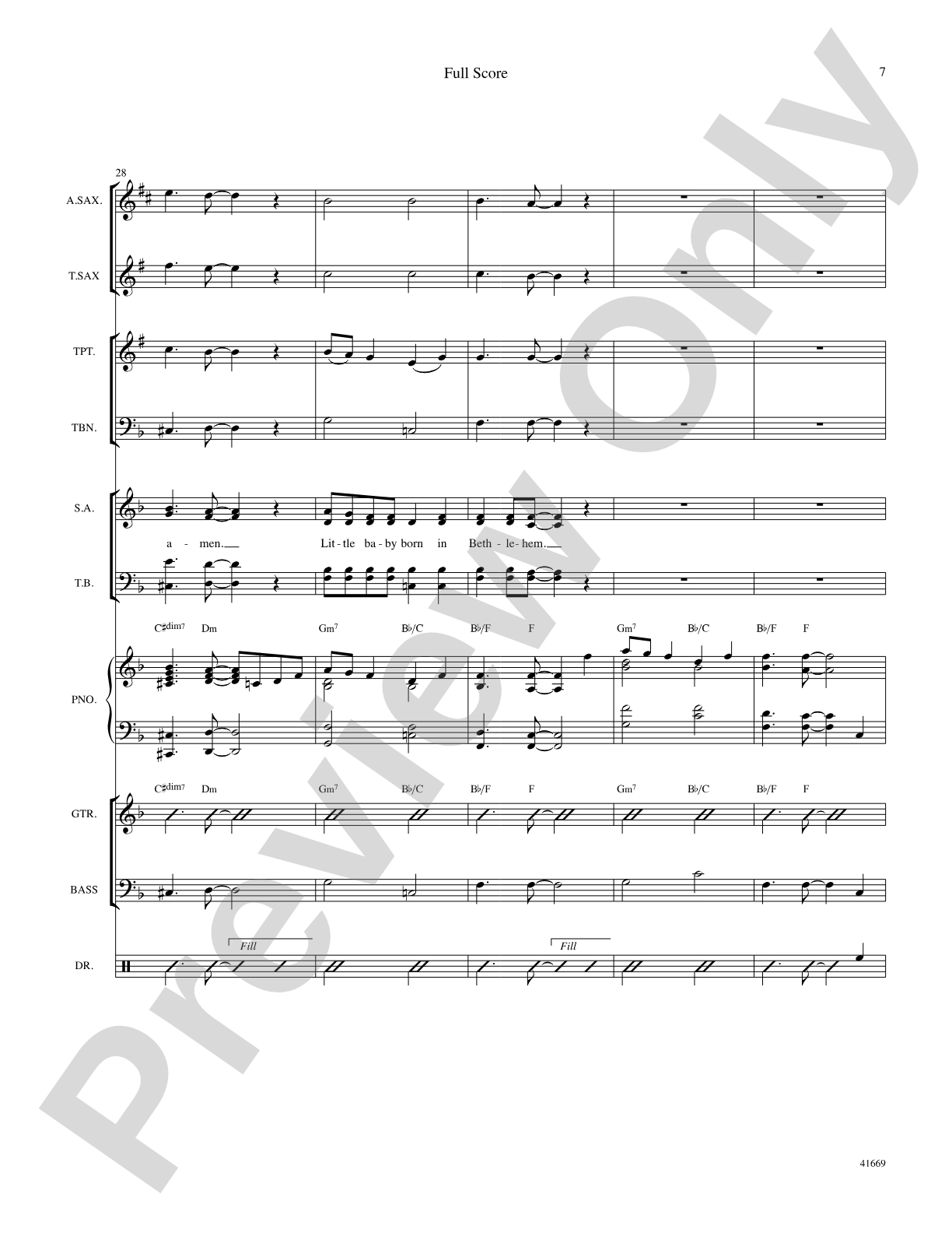 The Little Cradle Rocked: Score: Choral SoundPax