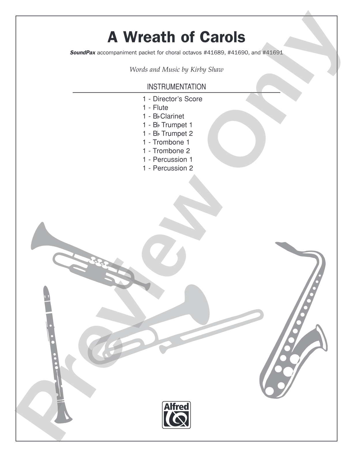 A Wreath of Carols: Score: Choral SoundPax