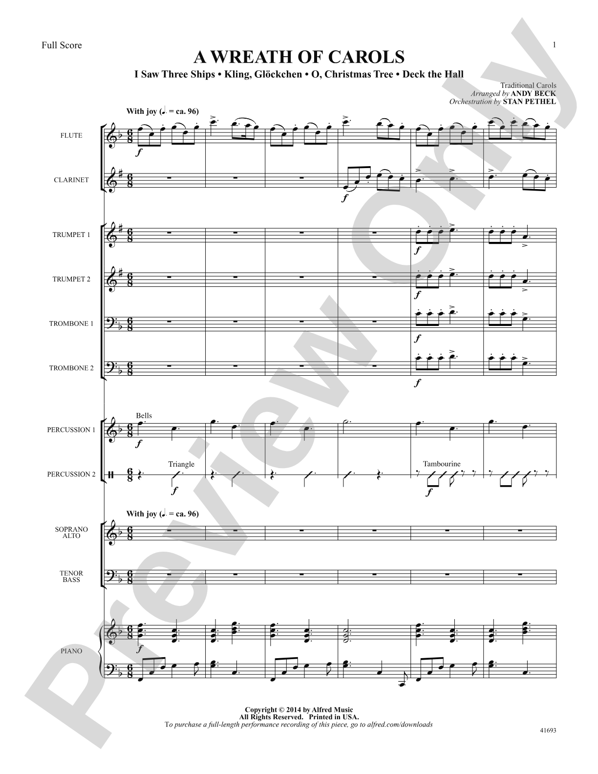 A Wreath of Carols: Score: Choral SoundPax