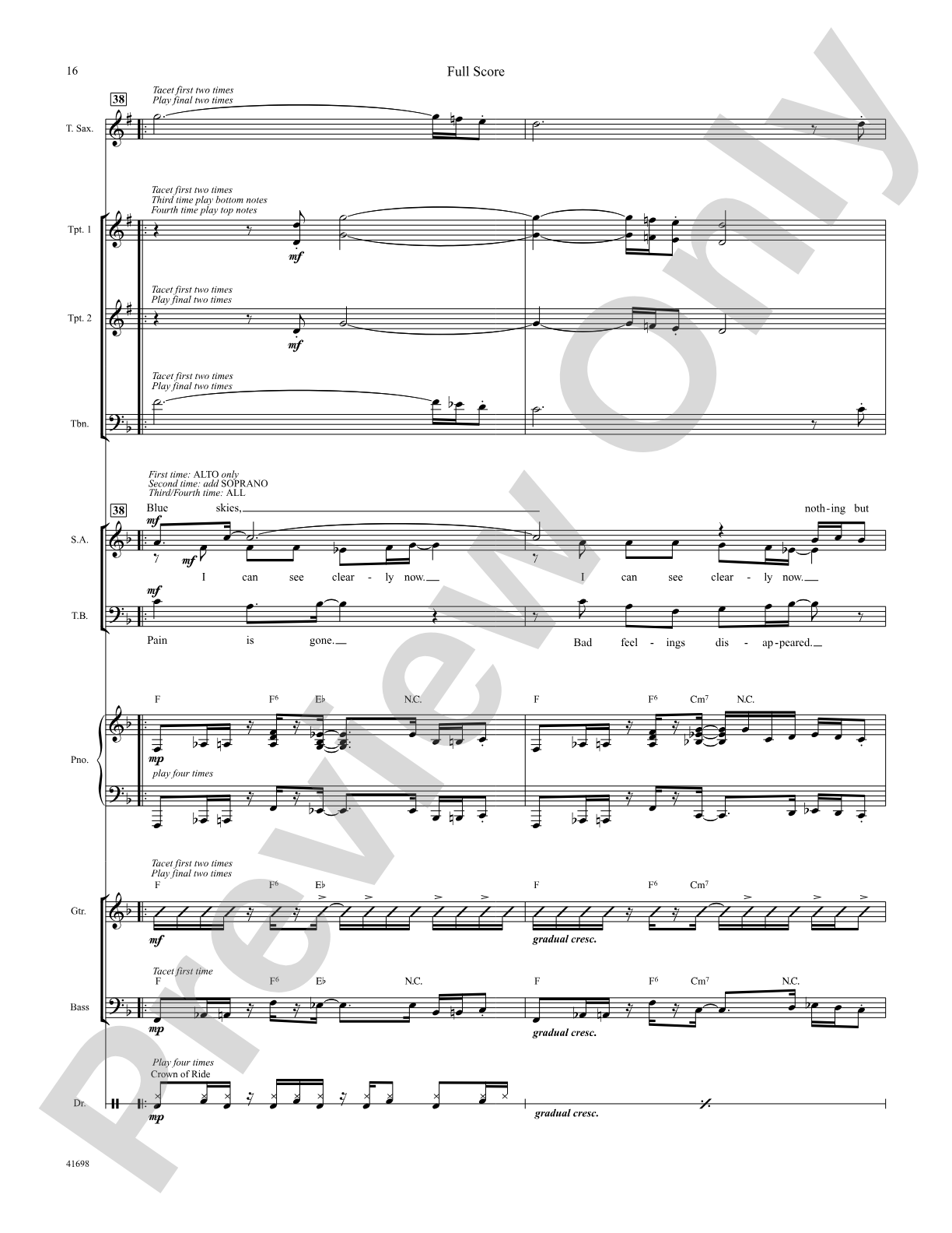 I Can See Clearly Now: Score: Choral SoundPax