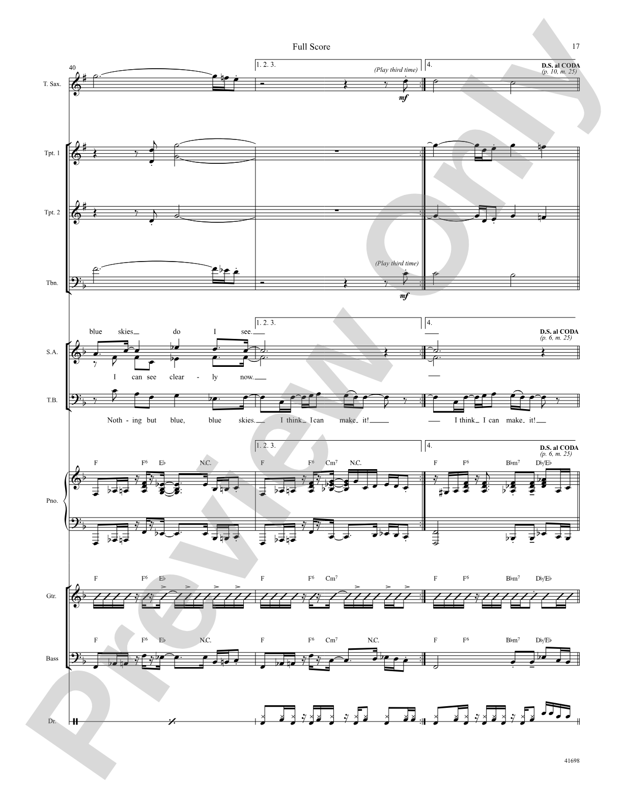 I Can See Clearly Now: Score: Choral SoundPax