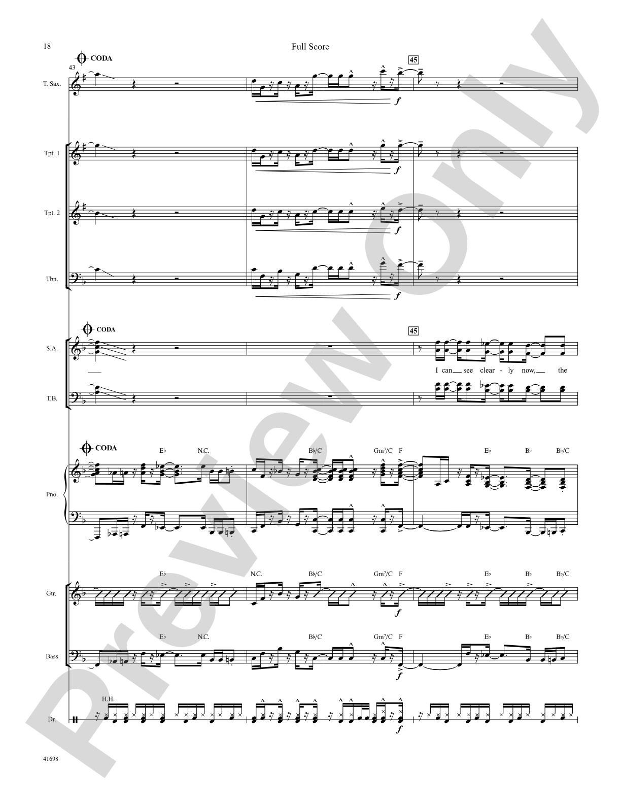 I Can See Clearly Now: Score: Choral SoundPax