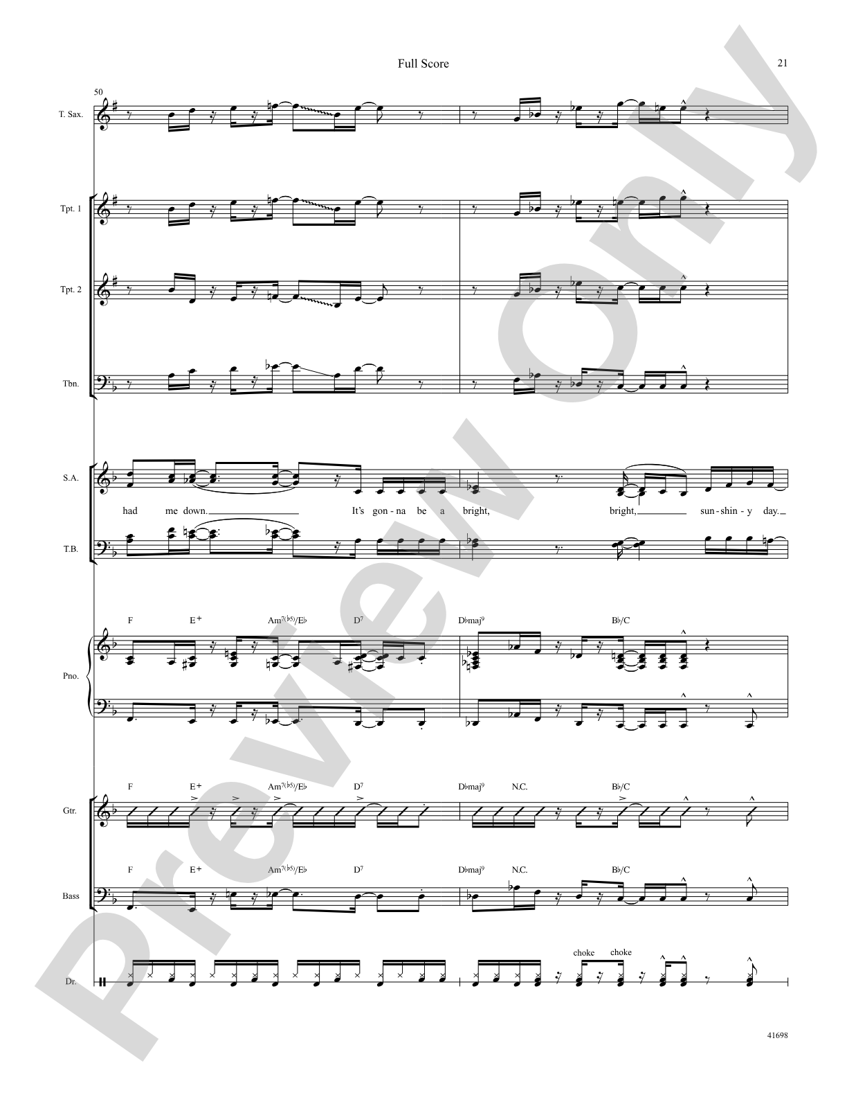 I Can See Clearly Now: Score: Choral SoundPax