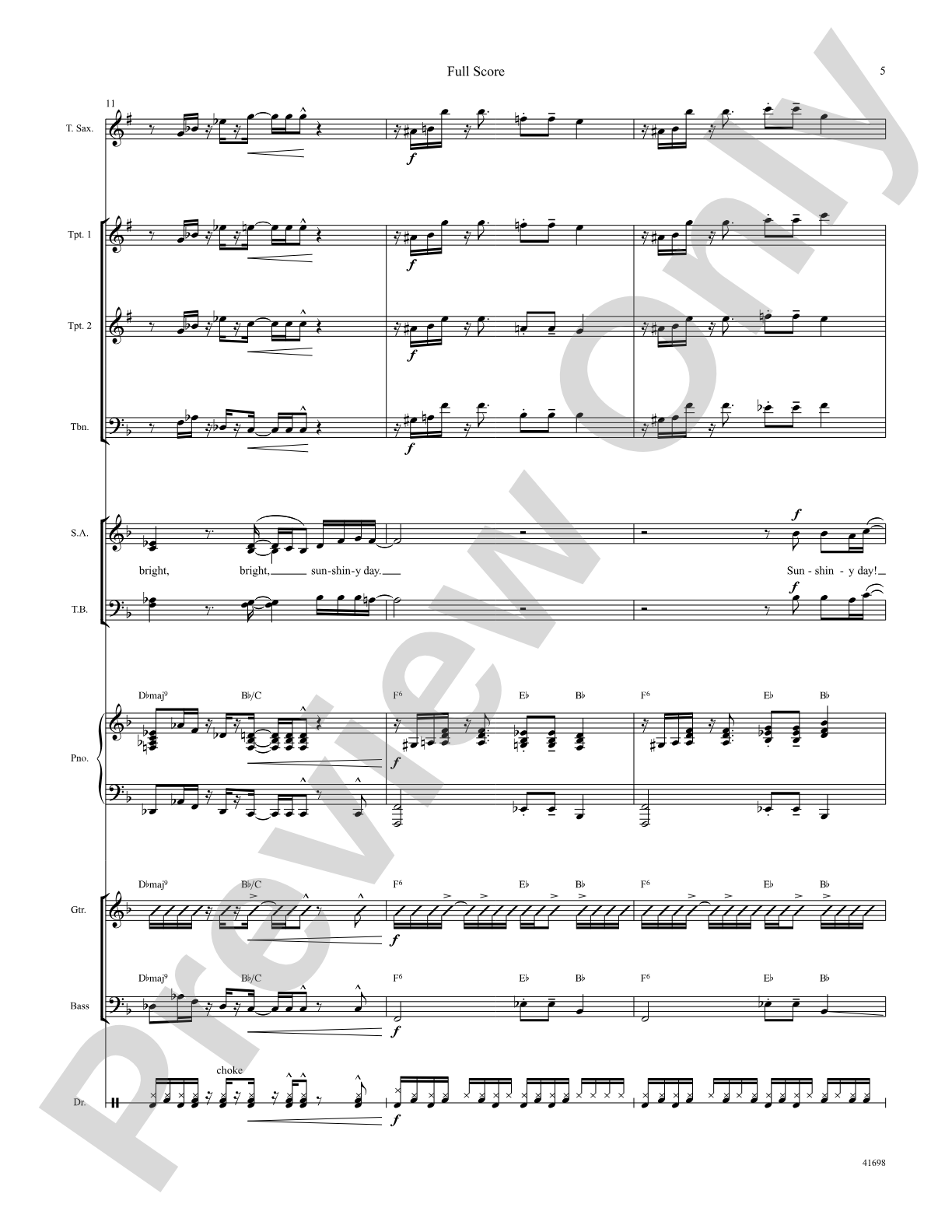 I Can See Clearly Now: Score: Choral SoundPax