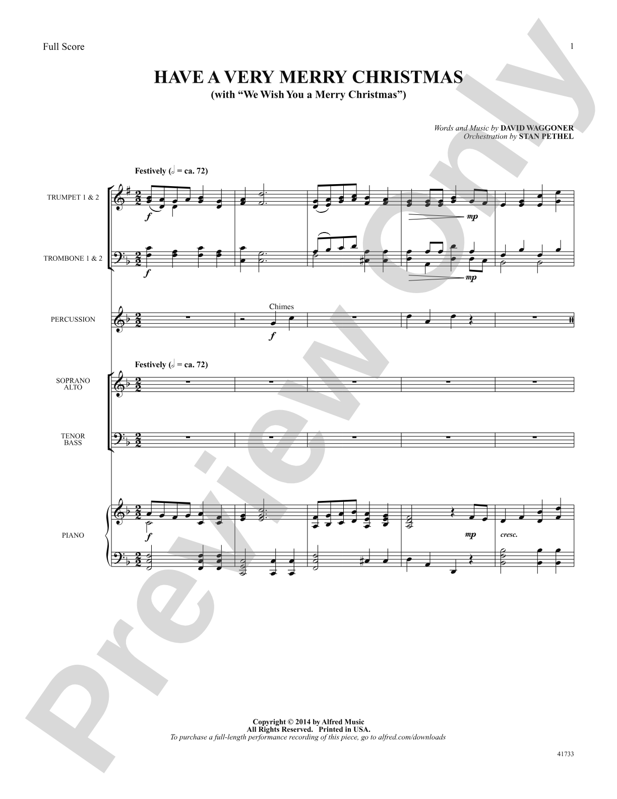 Have a Very Merry Christmas: Score: Choral SoundPax