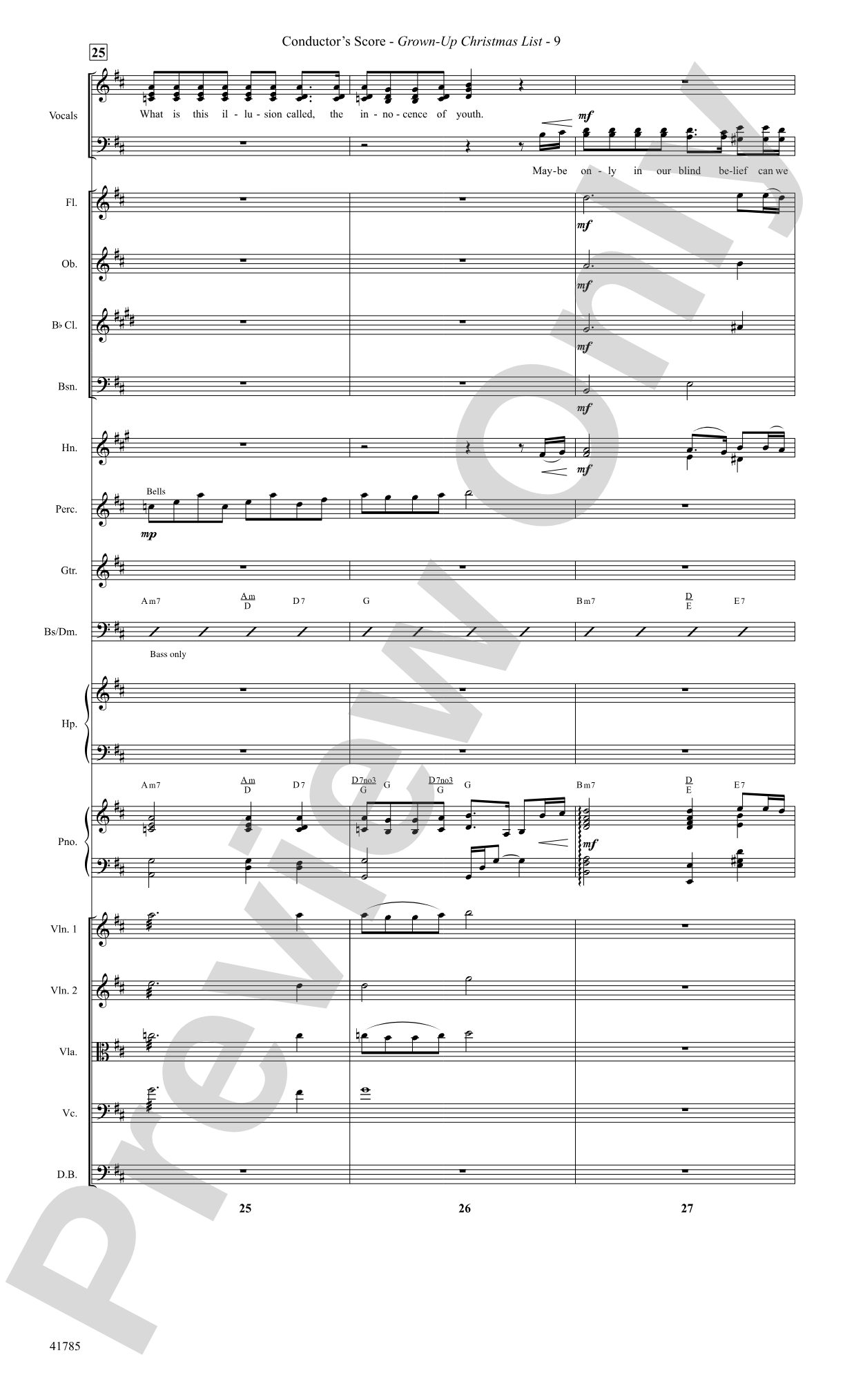 Grown-Up Christmas List: Score: Choral SoundPax