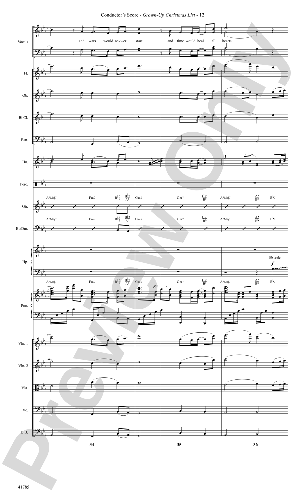 Grown-Up Christmas List: Score: Choral SoundPax