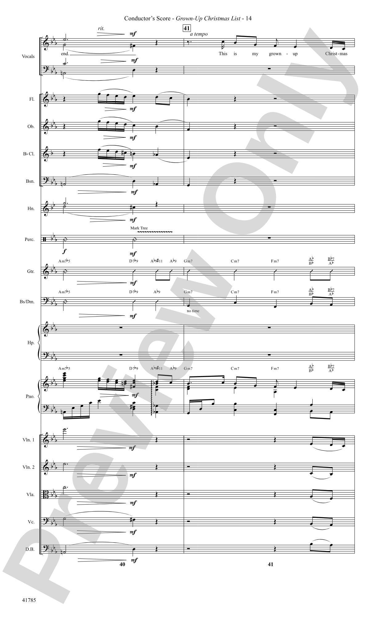 Grown-Up Christmas List: Score: Choral SoundPax