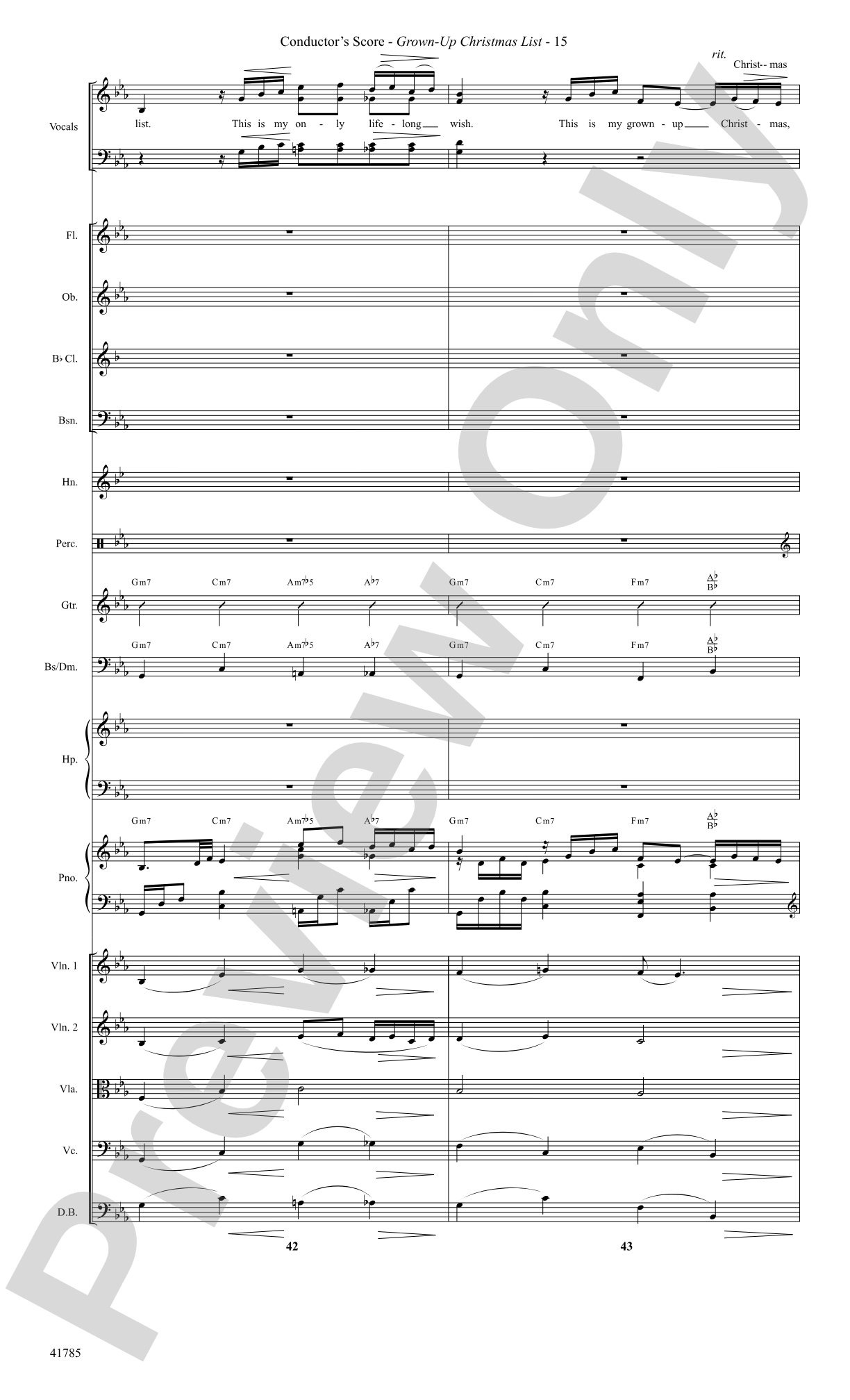 Grown-Up Christmas List: Score: Choral SoundPax