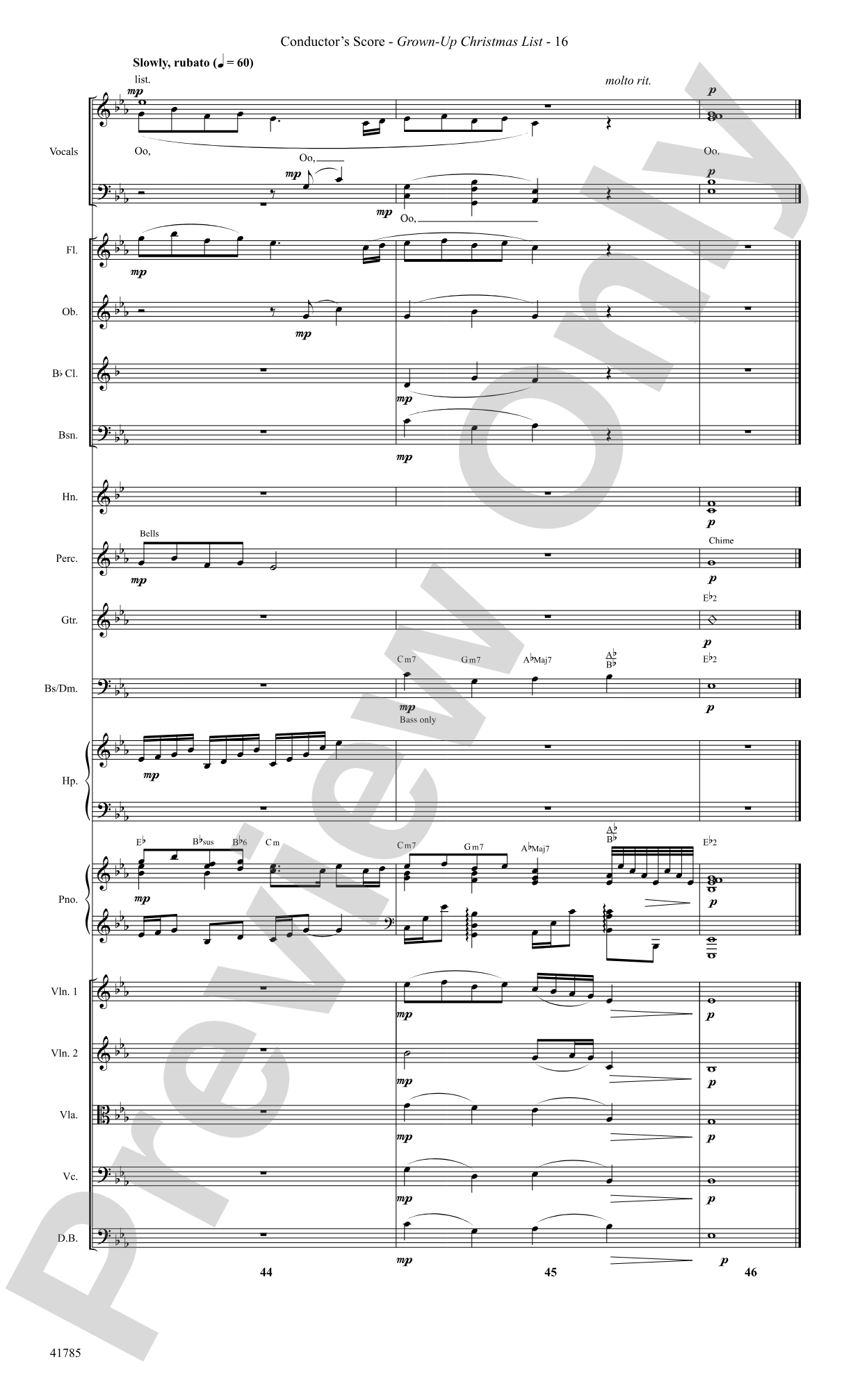 Grown-Up Christmas List: Score: Choral SoundPax