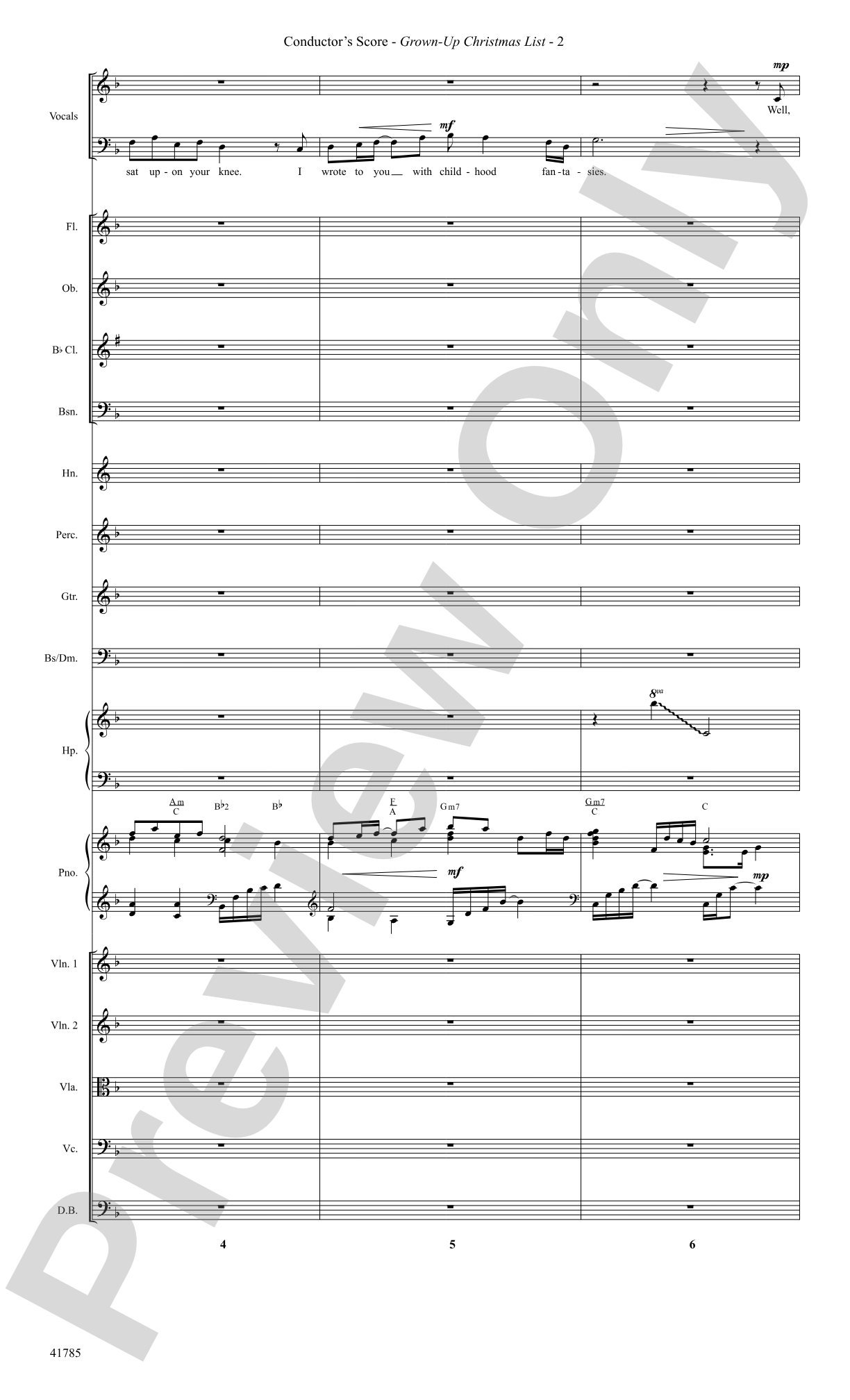Grown-Up Christmas List: Score: Choral SoundPax