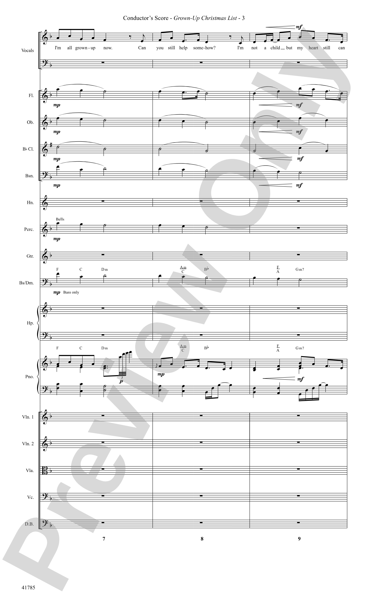 Grown-Up Christmas List: Score: Choral SoundPax